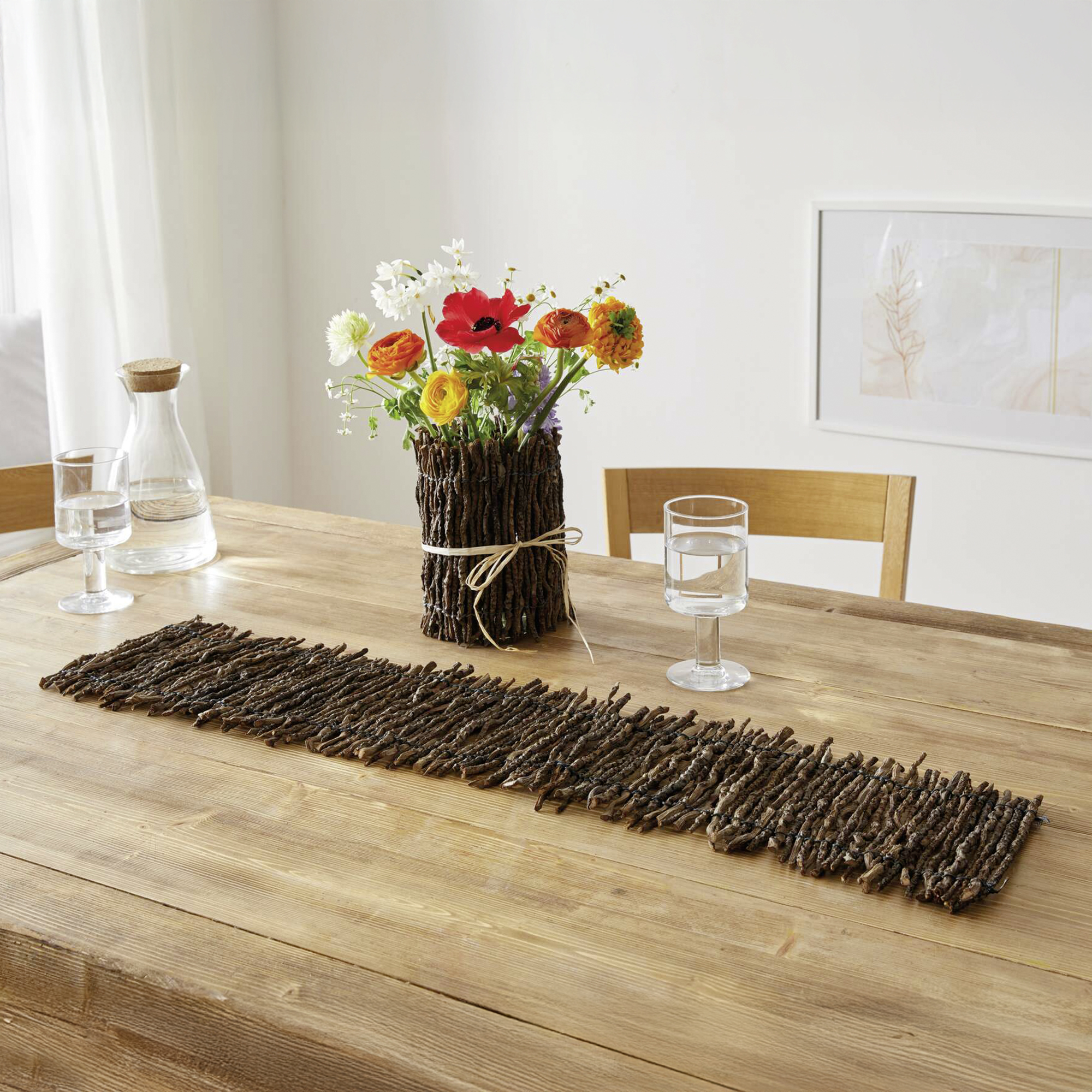 Acheter Lot de 2 chemins de table "branche de coco"  dans la boutique en ligne de Frank Flechtwaren
