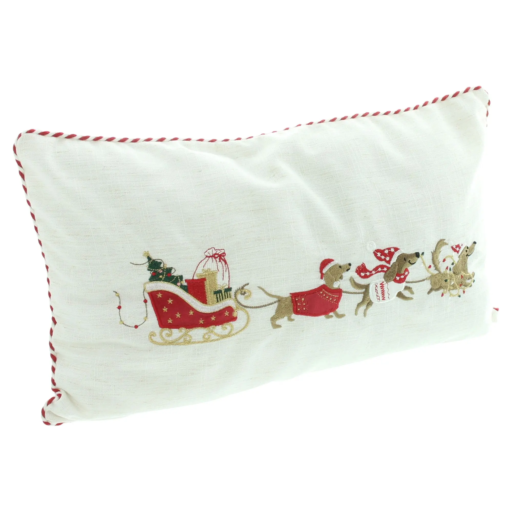 Acheter Housse de coussin « Traîneau de teckel »  dans la boutique en ligne de Frank Flechtwaren pour Coussins &amp; remplissages