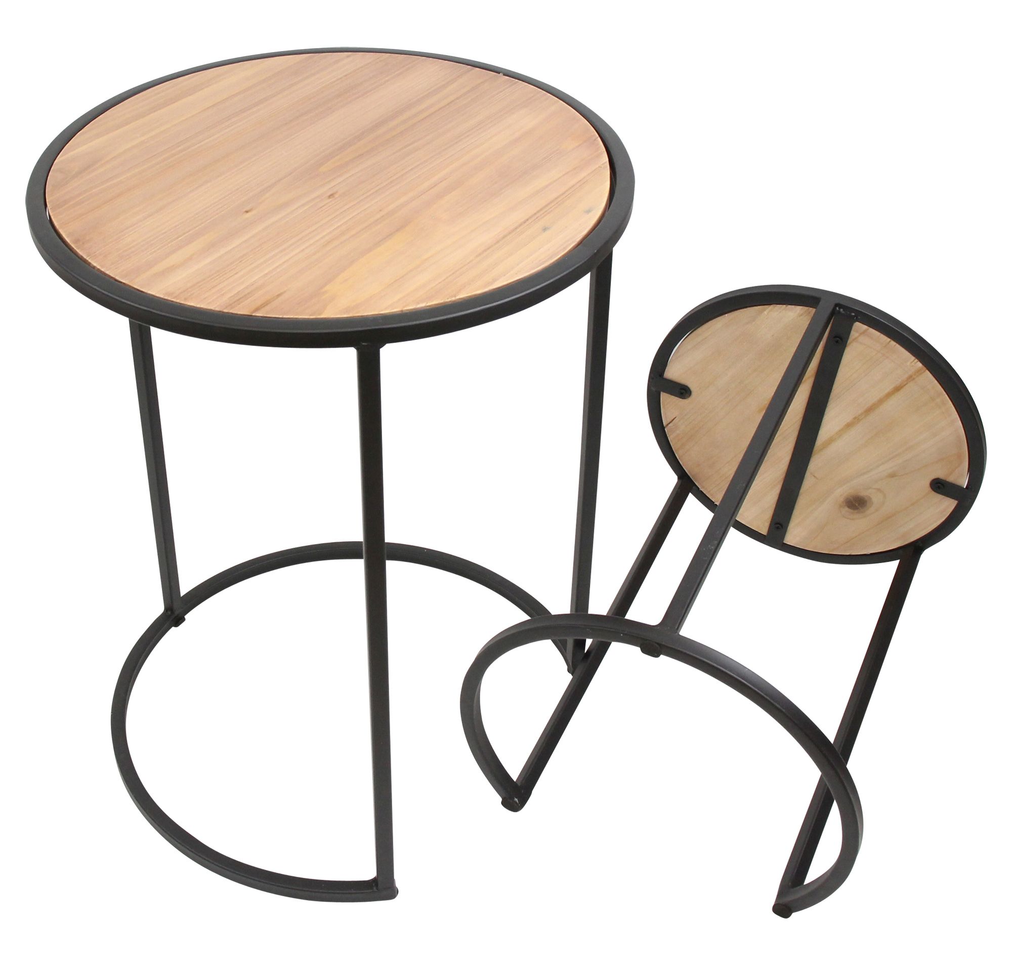Acheter Lot de 2 tables gigognes "cercle"  dans la boutique en ligne de Frank Flechtwaren pour Tables