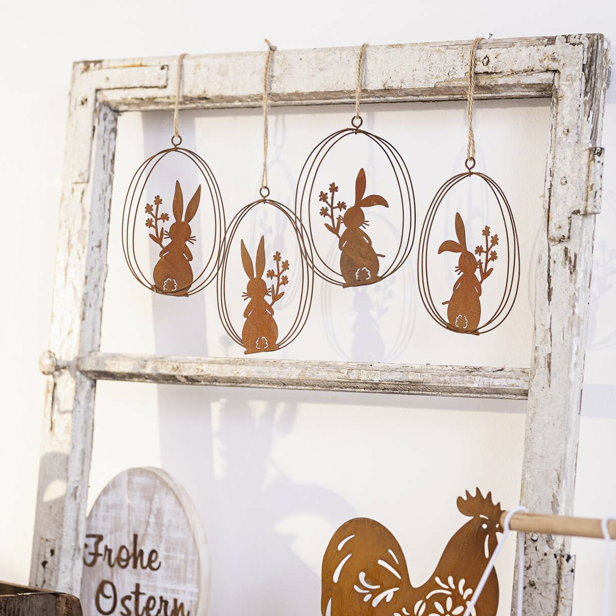 Acheter Lot de 4 suspensions "petit lapin"  dans la boutique en ligne de Frank Flechtwaren
