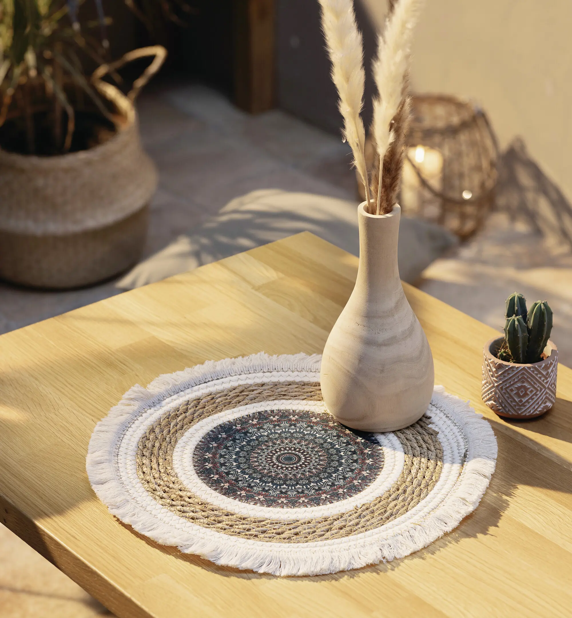 Acheter Dessous de plat "Mandala"  dans la boutique en ligne de Frank Flechtwaren