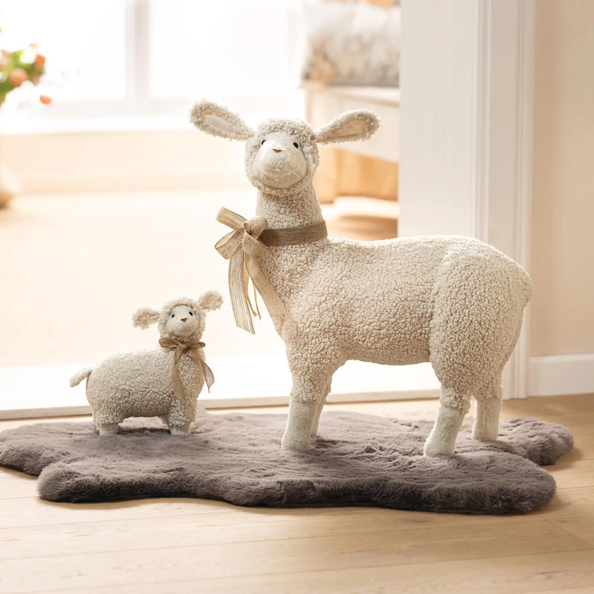 Acheter Grande figurine "mouton"  dans la boutique en ligne de Frank Flechtwaren