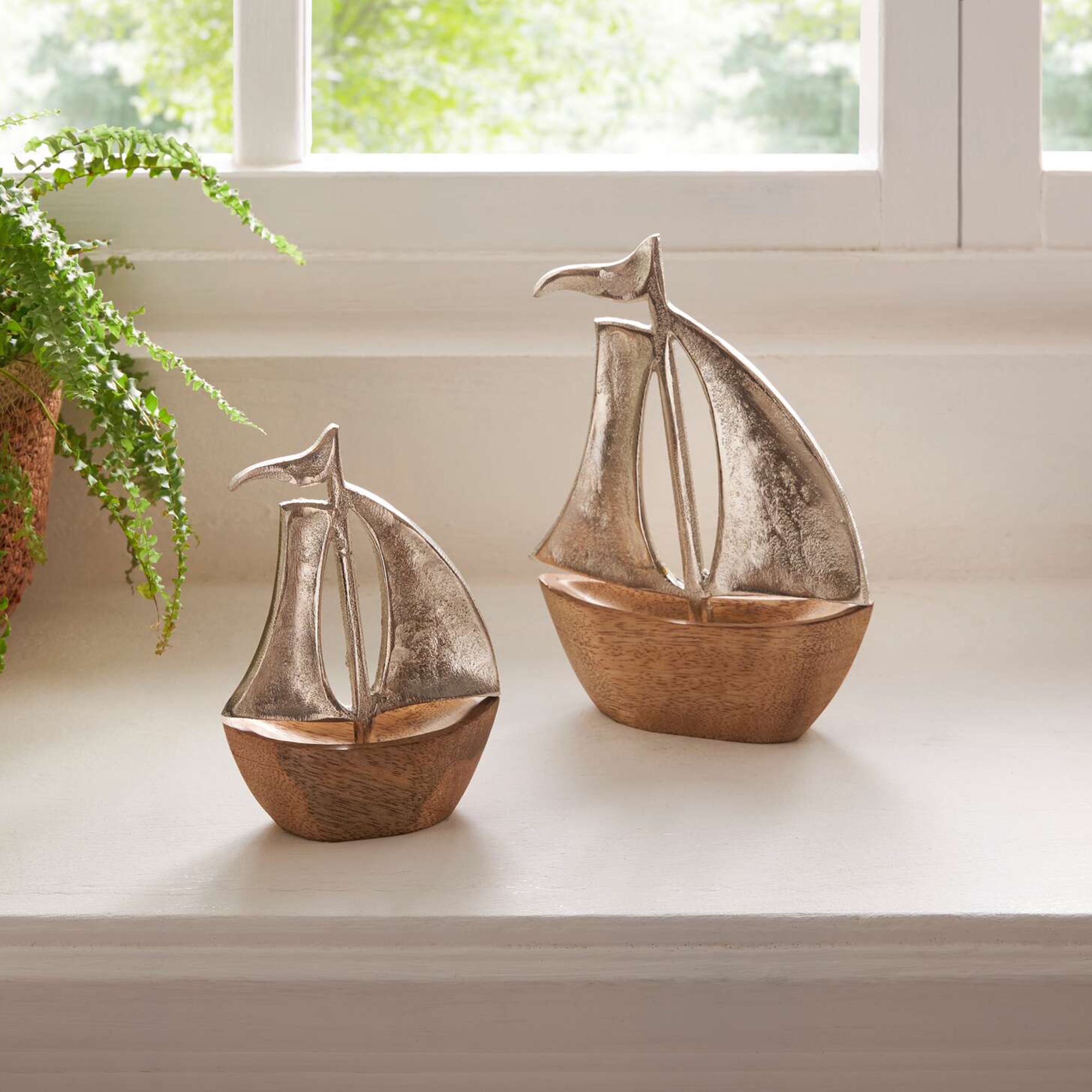 Acheter Lot de 2 voiliers "Sailing"  dans la boutique en ligne de Frank Flechtwaren