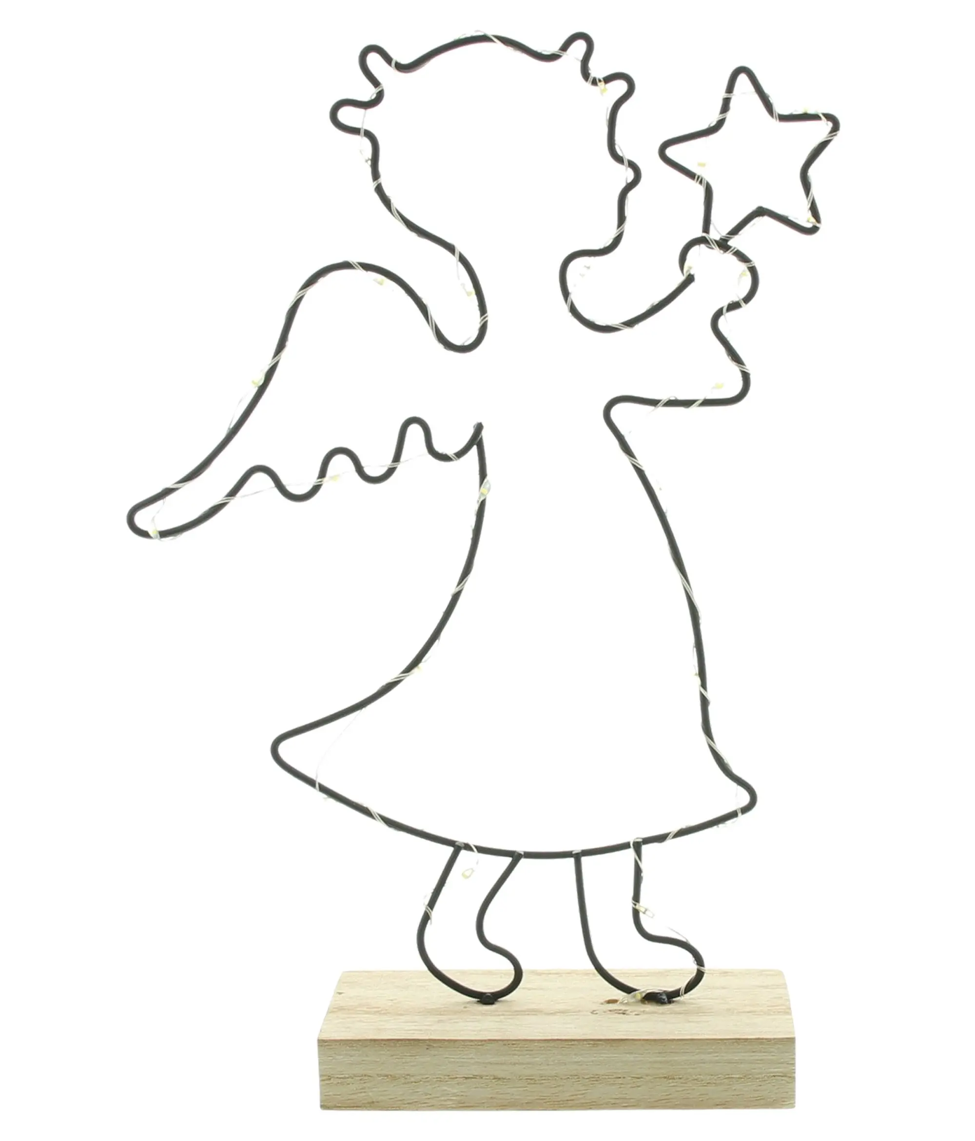 Acheter Décoration LED "ange avec étoile"  dans la boutique en ligne de Frank Flechtwaren pour Anges