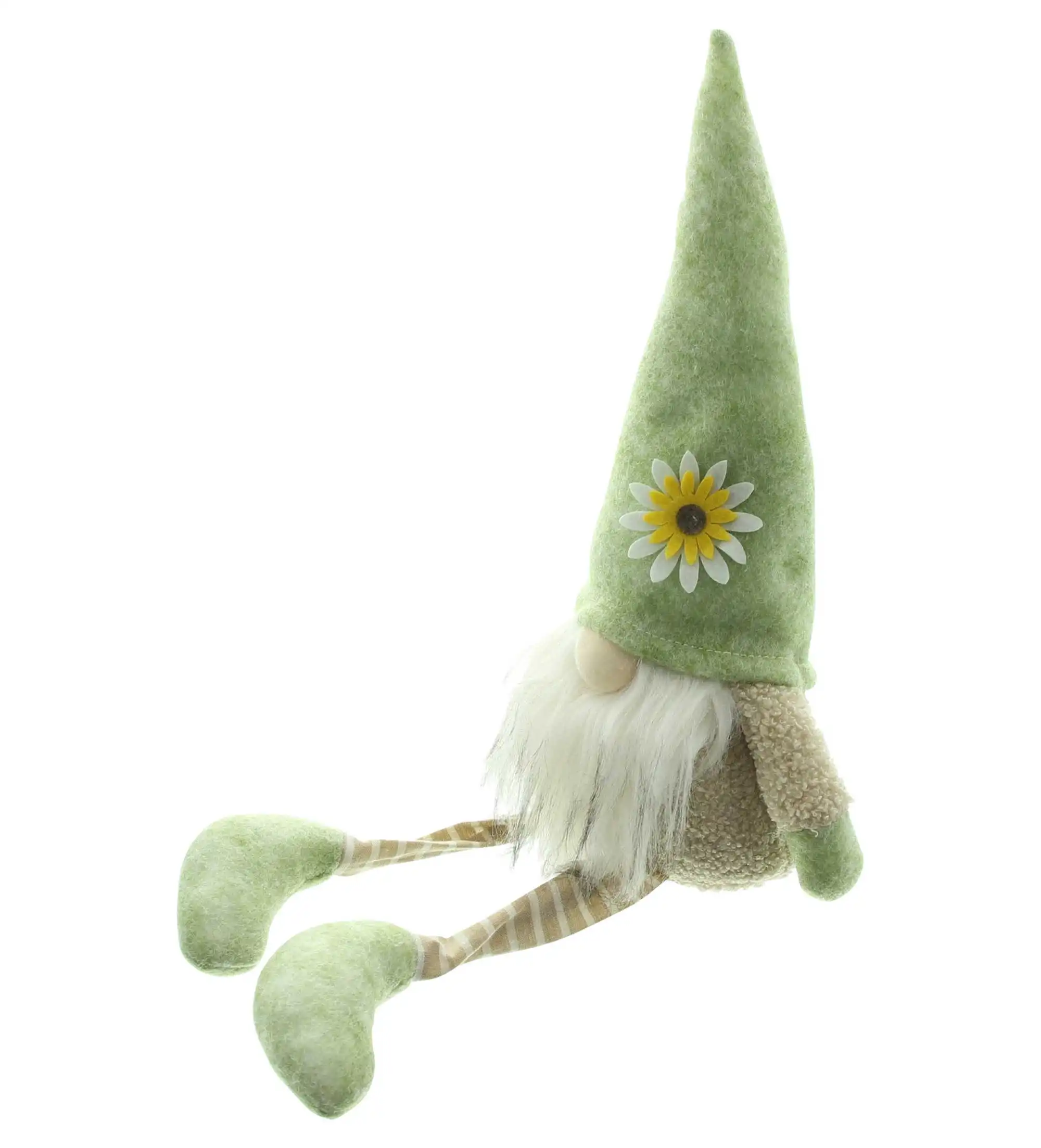 Acheter Lutin "bonnet fleuri", assis  dans la boutique en ligne de Frank Flechtwaren pour Pâques
