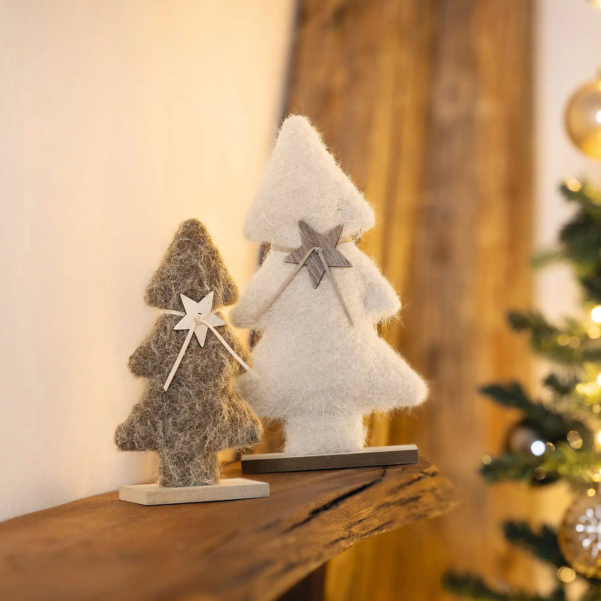 Acheter Lot de 2 sapins "beige &amp; brun"  dans la boutique en ligne de Frank Flechtwaren