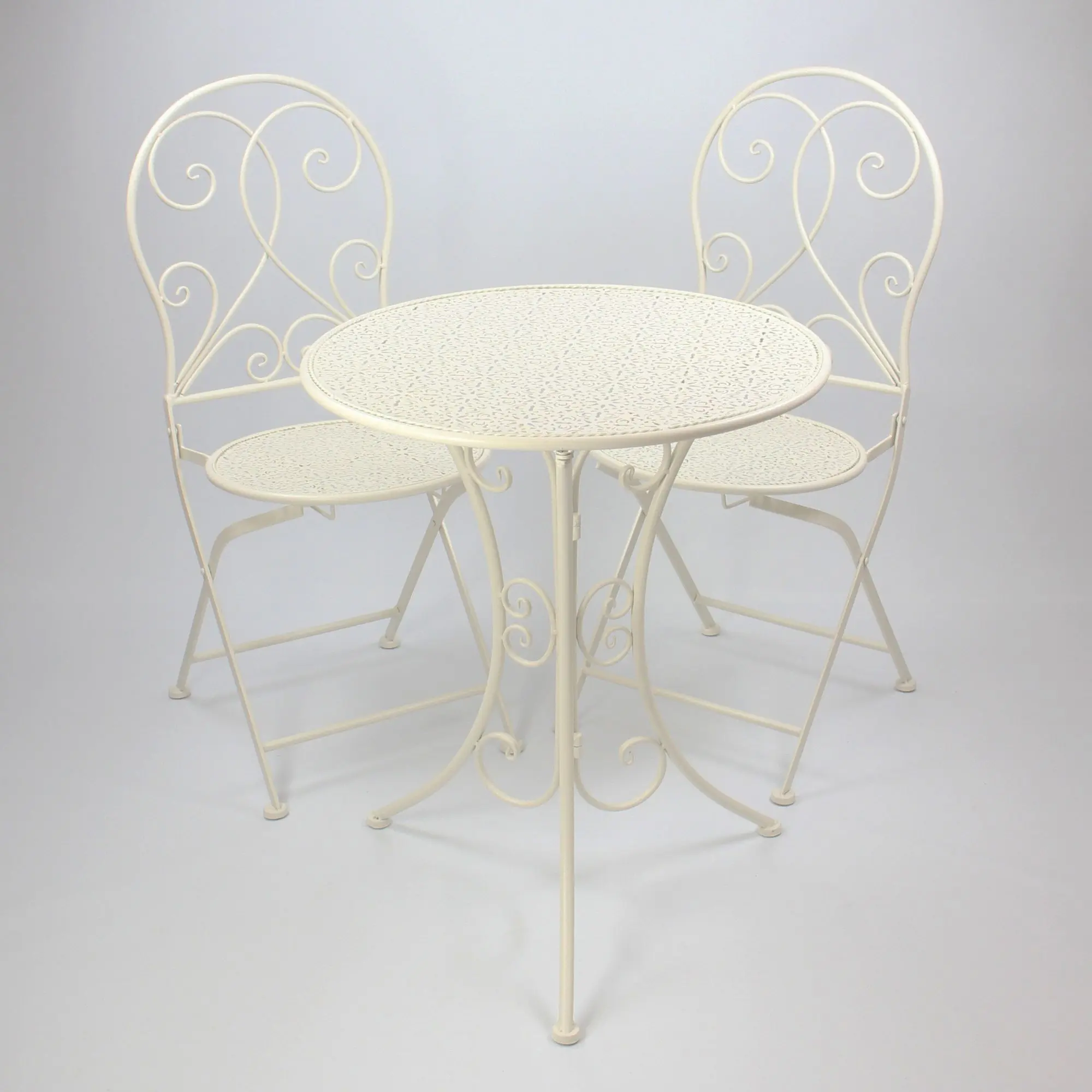 Acheter Set bistrot "White Romance" 3 éléments  dans la boutique en ligne de Frank Flechtwaren pour Balcon