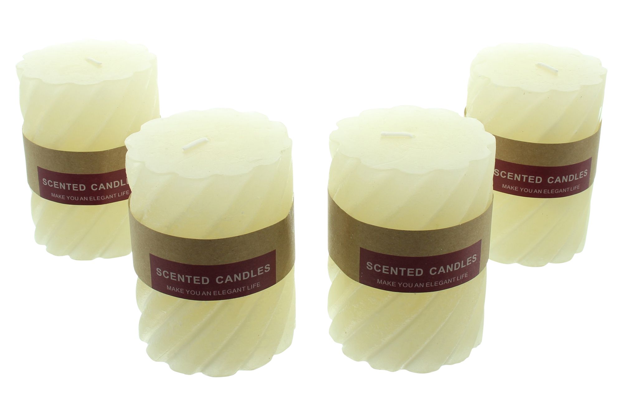Acheter Lot de 4 bougies "crème"  dans la boutique en ligne de Frank Flechtwaren pour Pâques