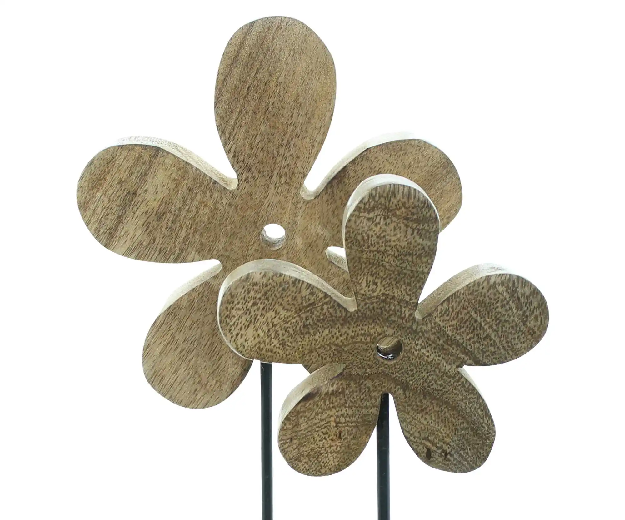 Acheter Lot de 2 décorations en bois "fleur"  dans la boutique en ligne de Frank Flechtwaren pour Pâques