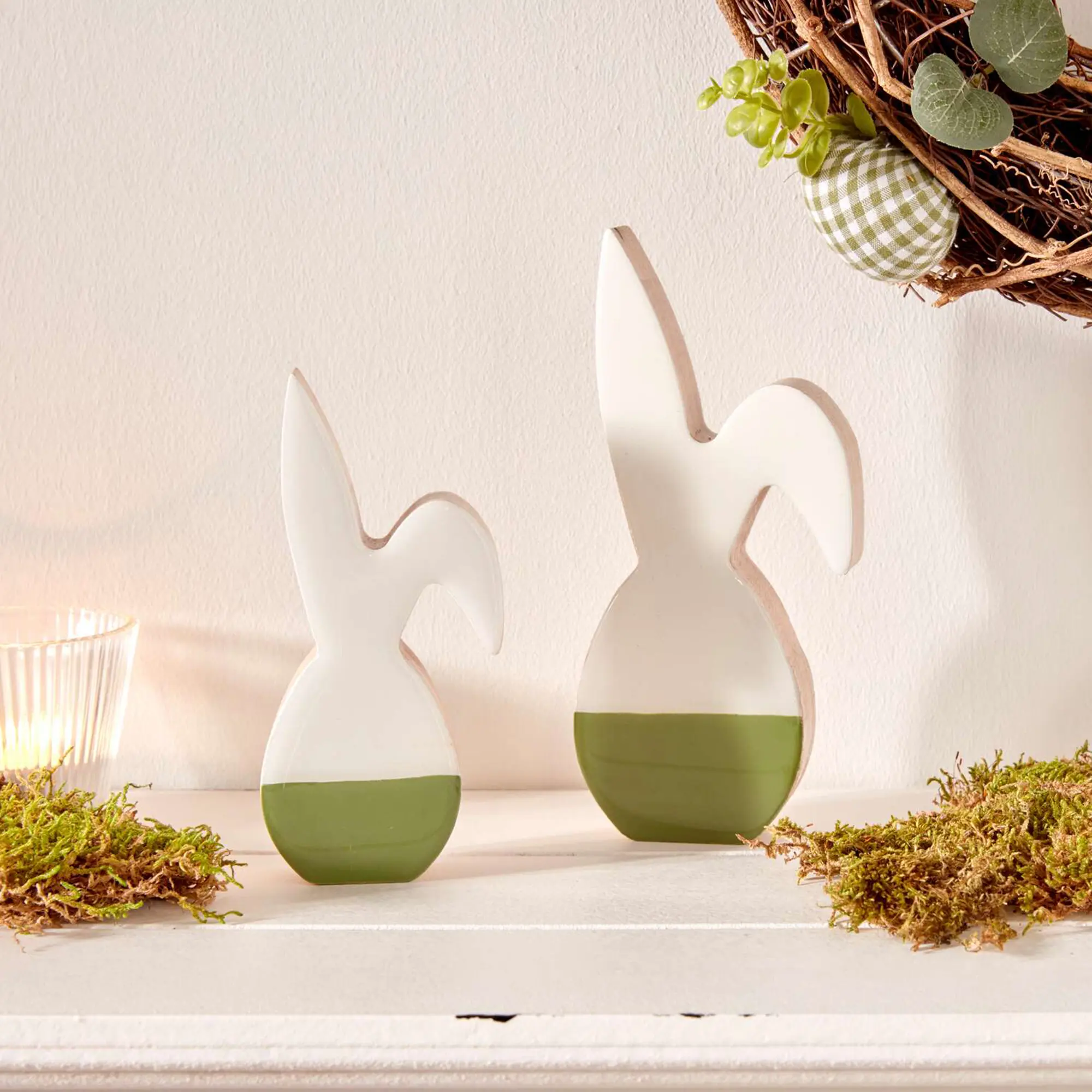 Acheter Lot de 2 lapins "Two-Tone"  dans la boutique en ligne de Frank Flechtwaren