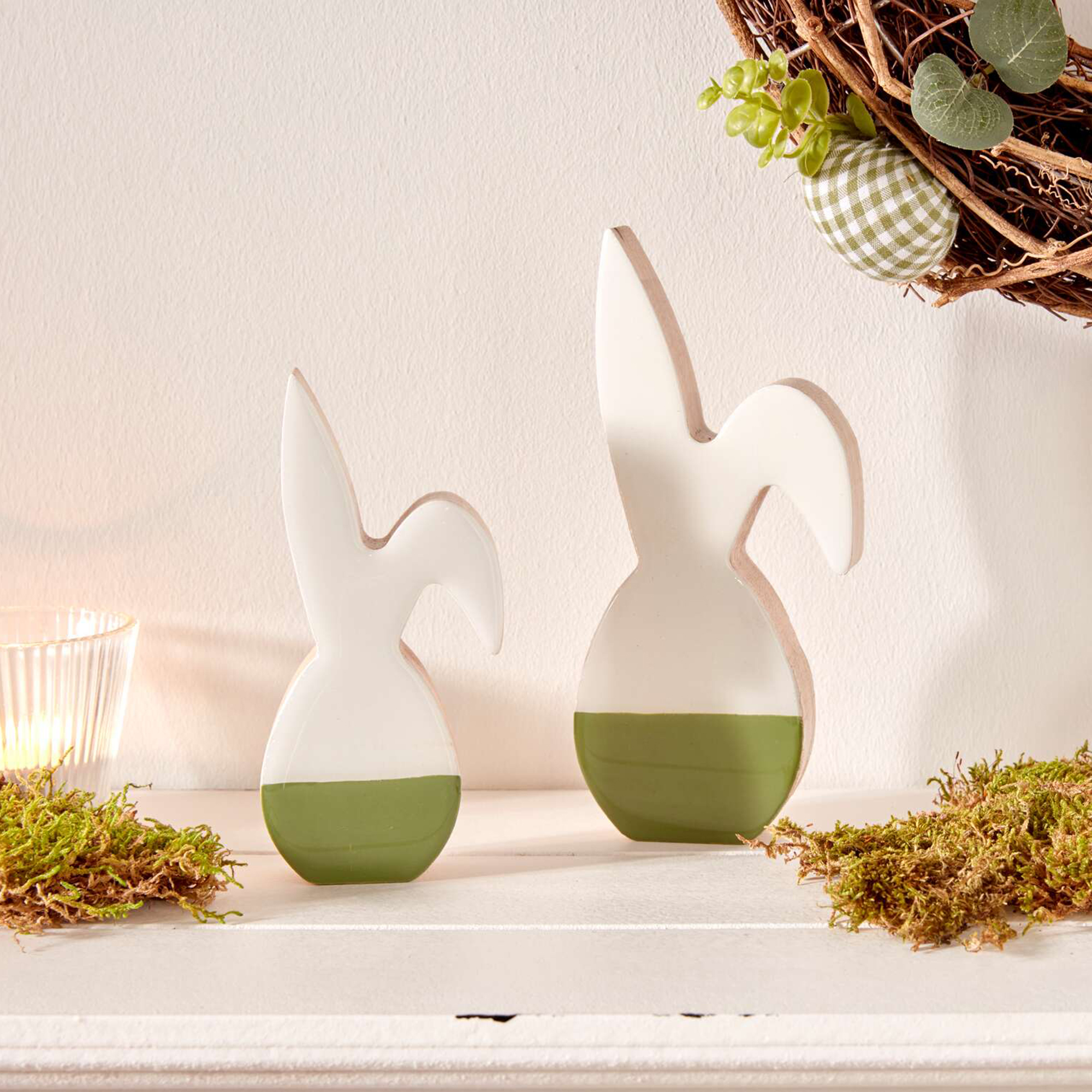 Acheter Lot de 2 lapins "Two-Tone"  dans la boutique en ligne de Frank Flechtwaren