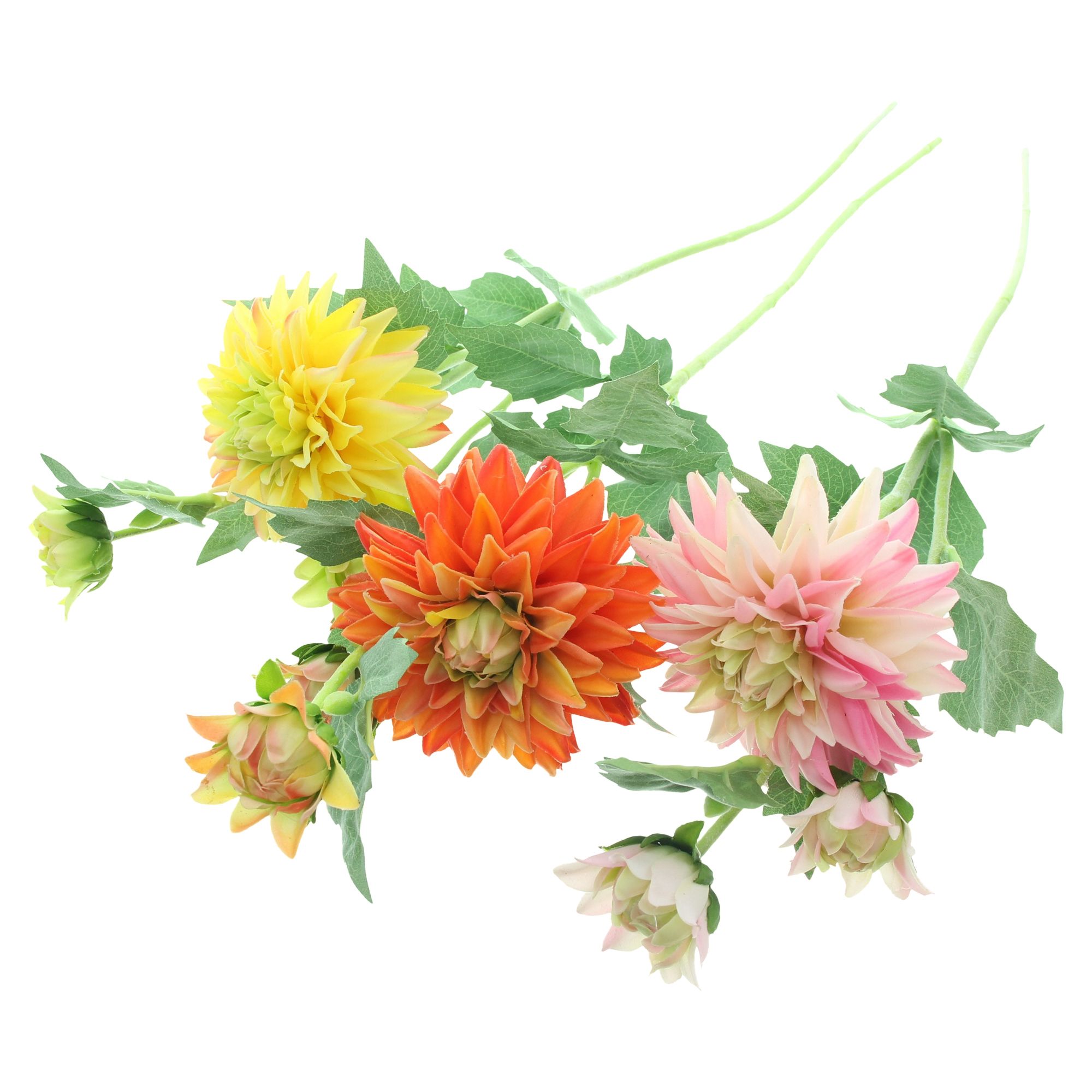 Acheter Lot de 3 fleurs artificielles "Dahlias"  dans la boutique en ligne de Frank Flechtwaren pour Nouvel arrivage