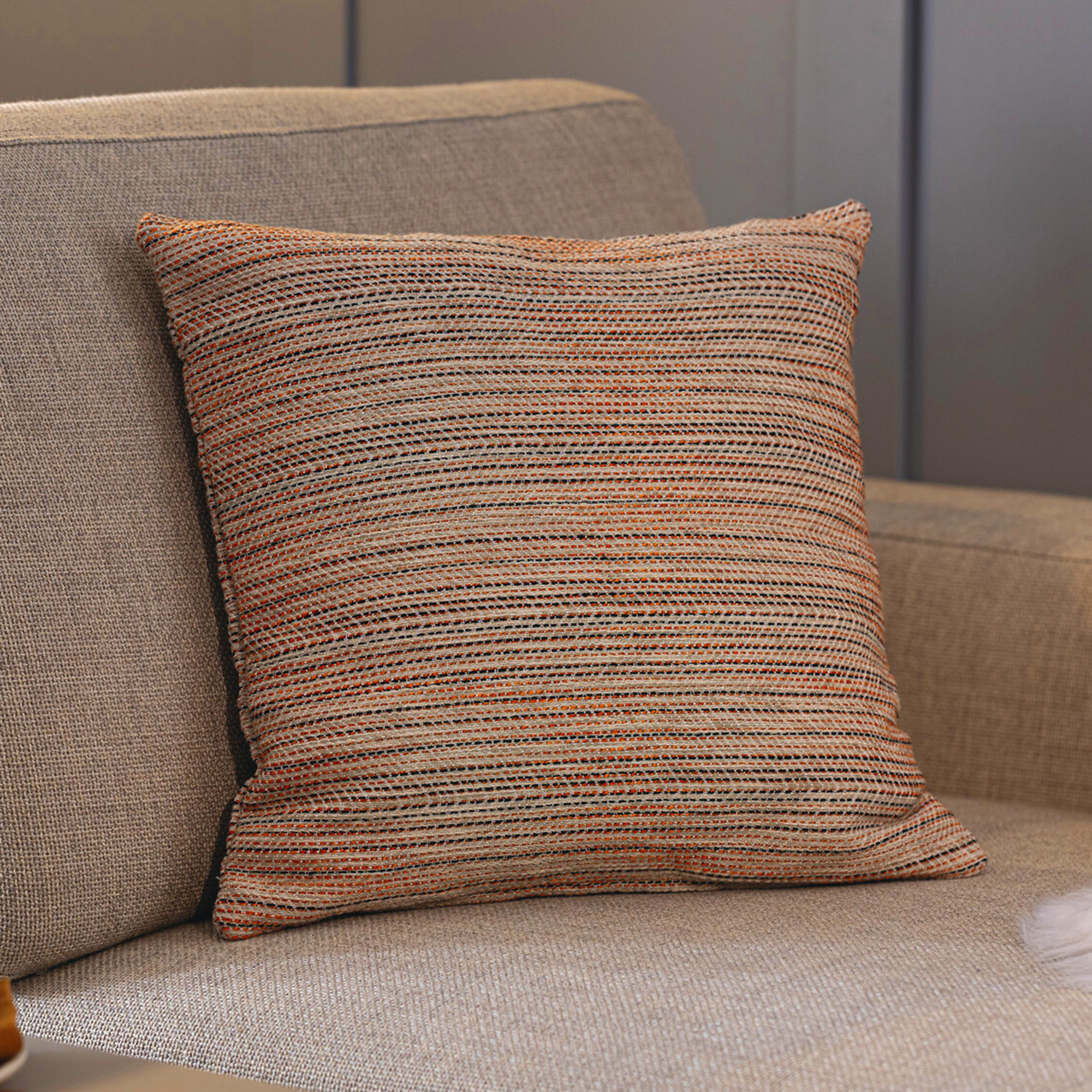 Acheter Housse de coussin "structure colorée"  dans la boutique en ligne de Frank Flechtwaren