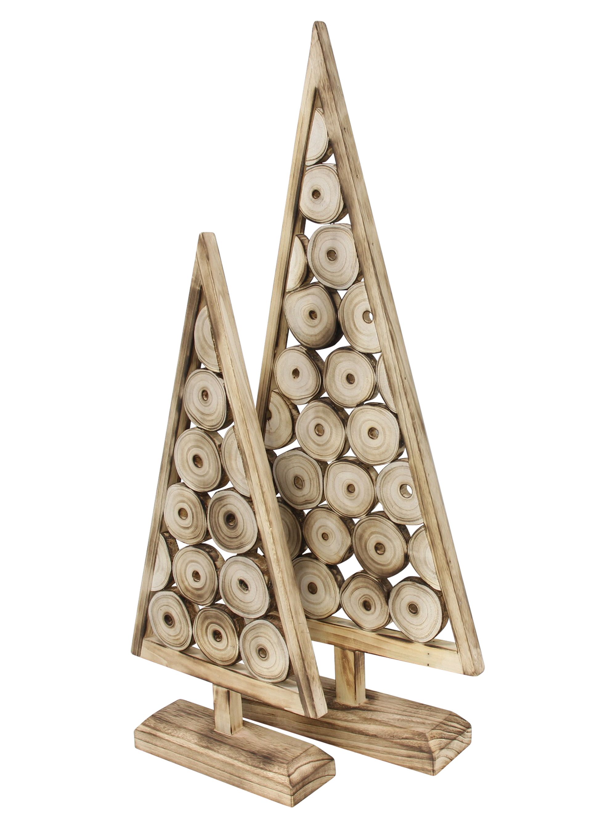 Acheter Lot de 2 décorations en bois "Sapin"  dans la boutique en ligne de Frank Flechtwaren pour Sapins