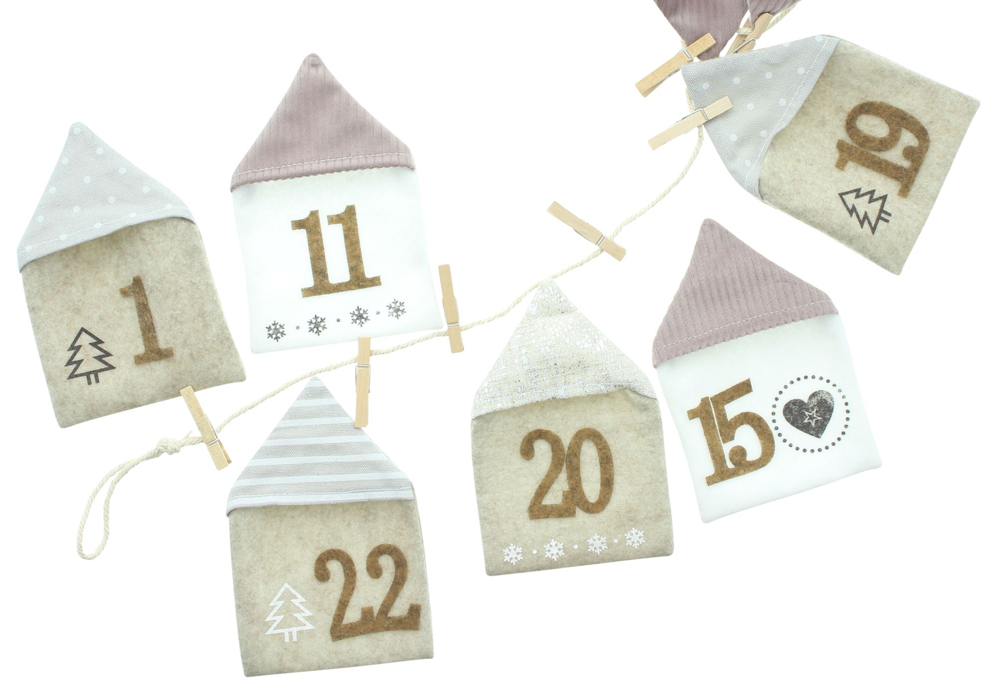 Acheter Calendrier de l'Avent "maisons de Noël"  dans la boutique en ligne de Frank Flechtwaren pour Automne