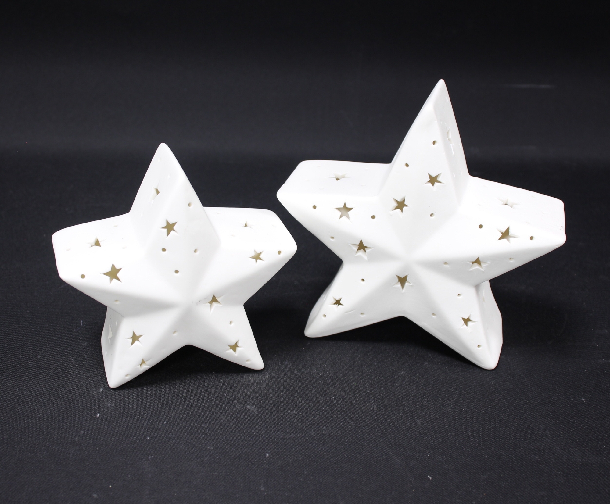 Acheter Lot de 2 étoile LED "White"  dans la boutique en ligne de Frank Flechtwaren