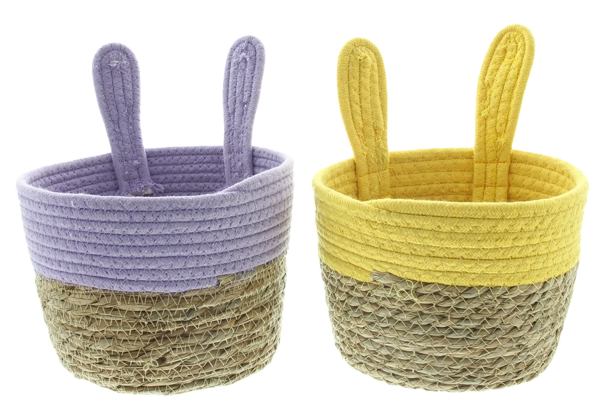 Acheter Lot d 2 paniers de pâques "oreilles de lapin"  dans la boutique en ligne de Frank Flechtwaren pour Tons pastel