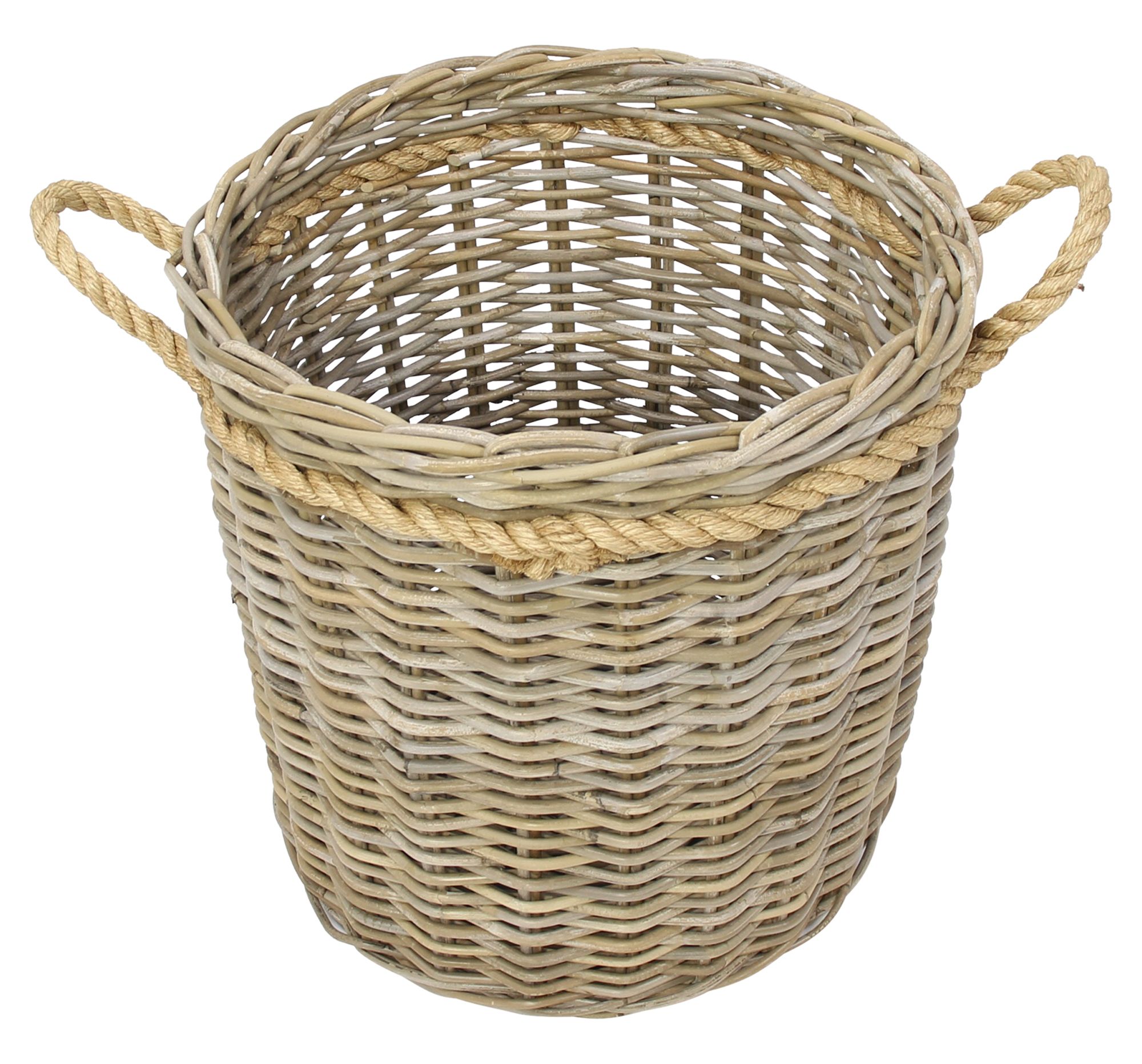 Acheter Corbeille en rotin "Koboo-Grey"  dans la boutique en ligne de Frank Flechtwaren pour Automne