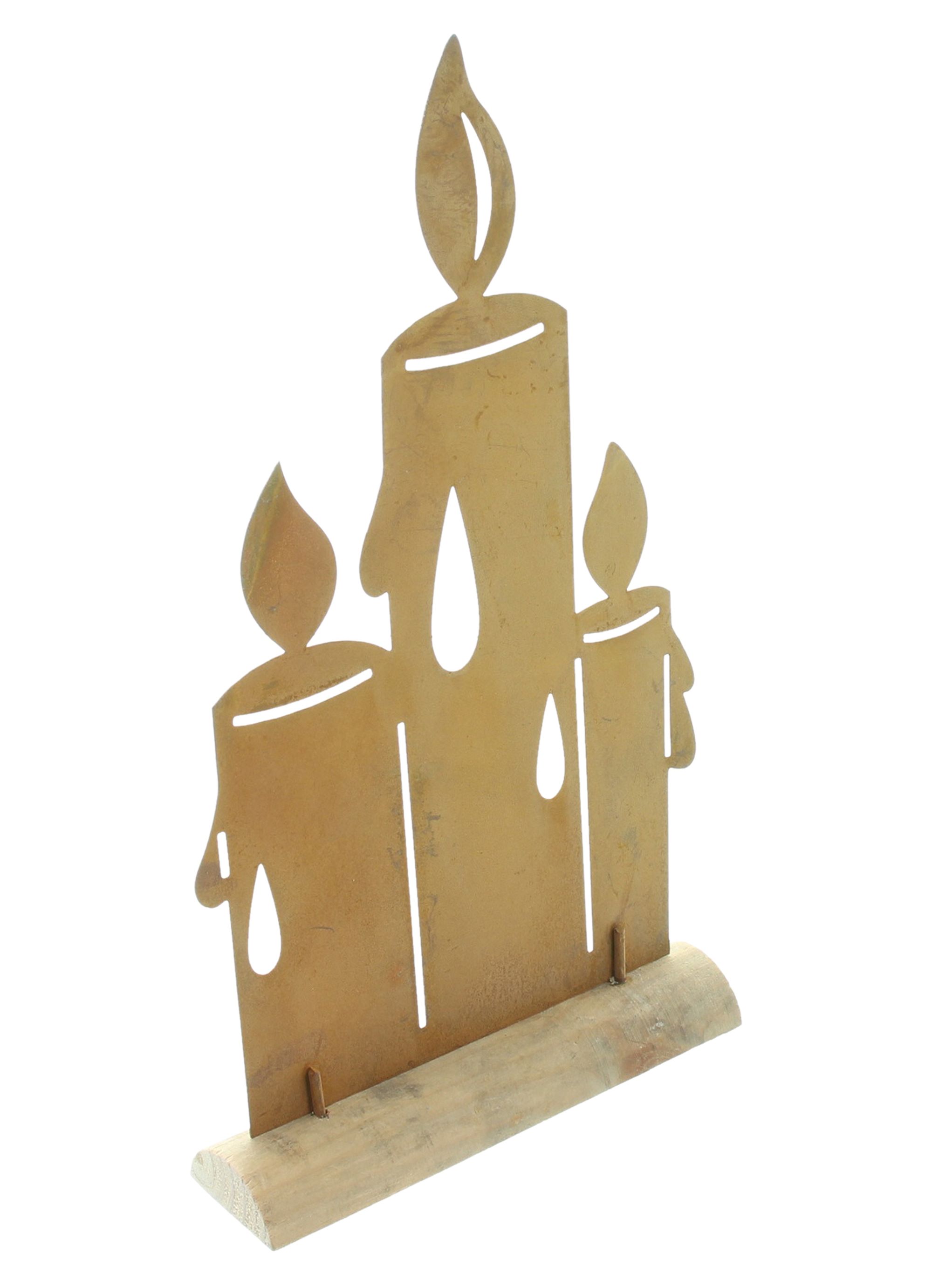 Acheter Décoration métallique "bougies"  dans la boutique en ligne de Frank Flechtwaren pour Figurines