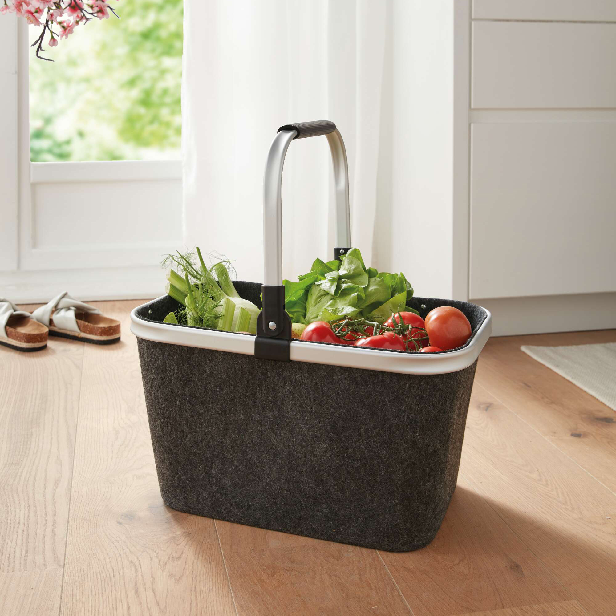 Acheter Panier à courses "anthracit"  dans la boutique en ligne de Frank Flechtwaren