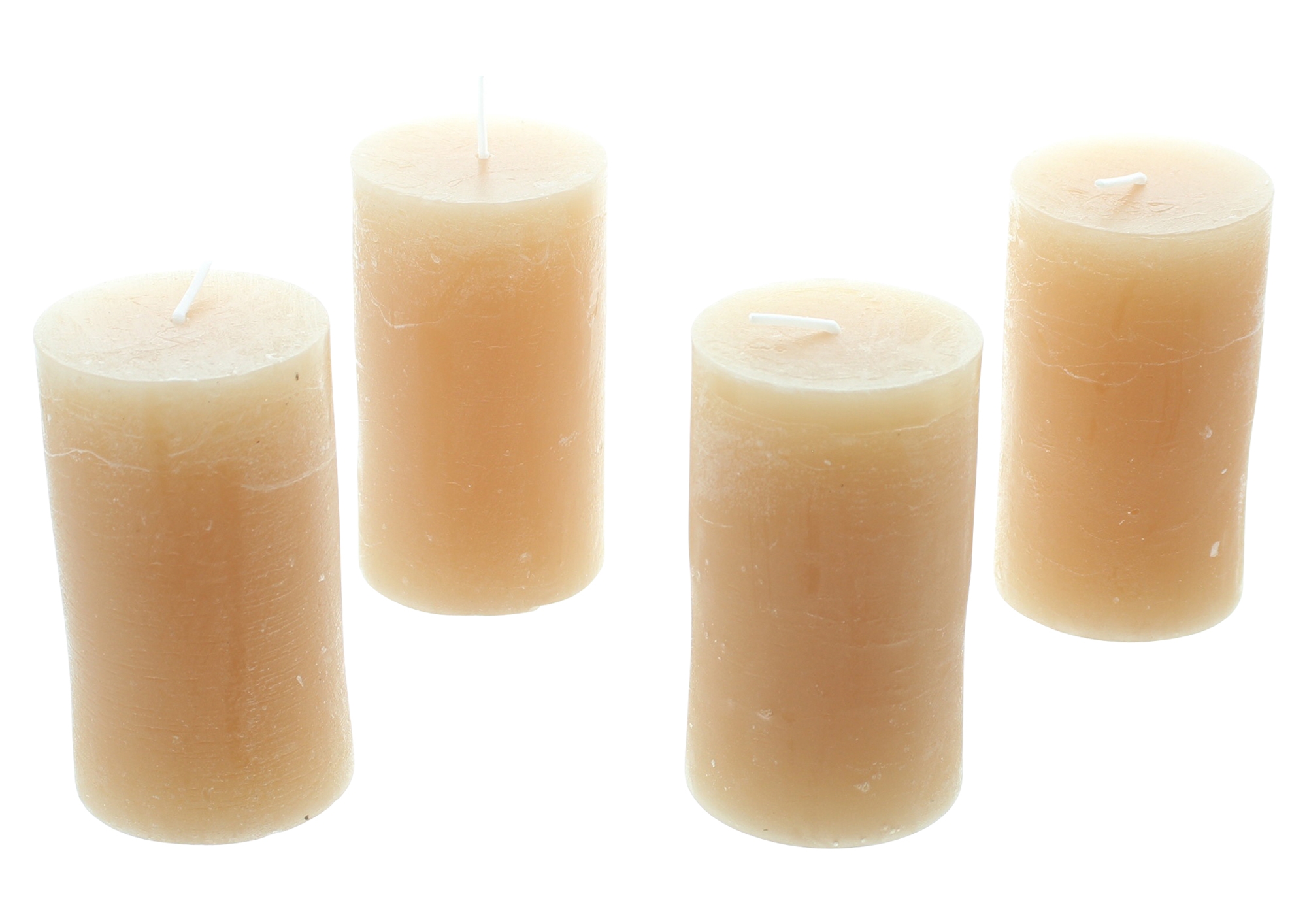 Acheter Lot de 4 bougies "caramel"  dans la boutique en ligne de Frank Flechtwaren pour Nouvel arrivage
