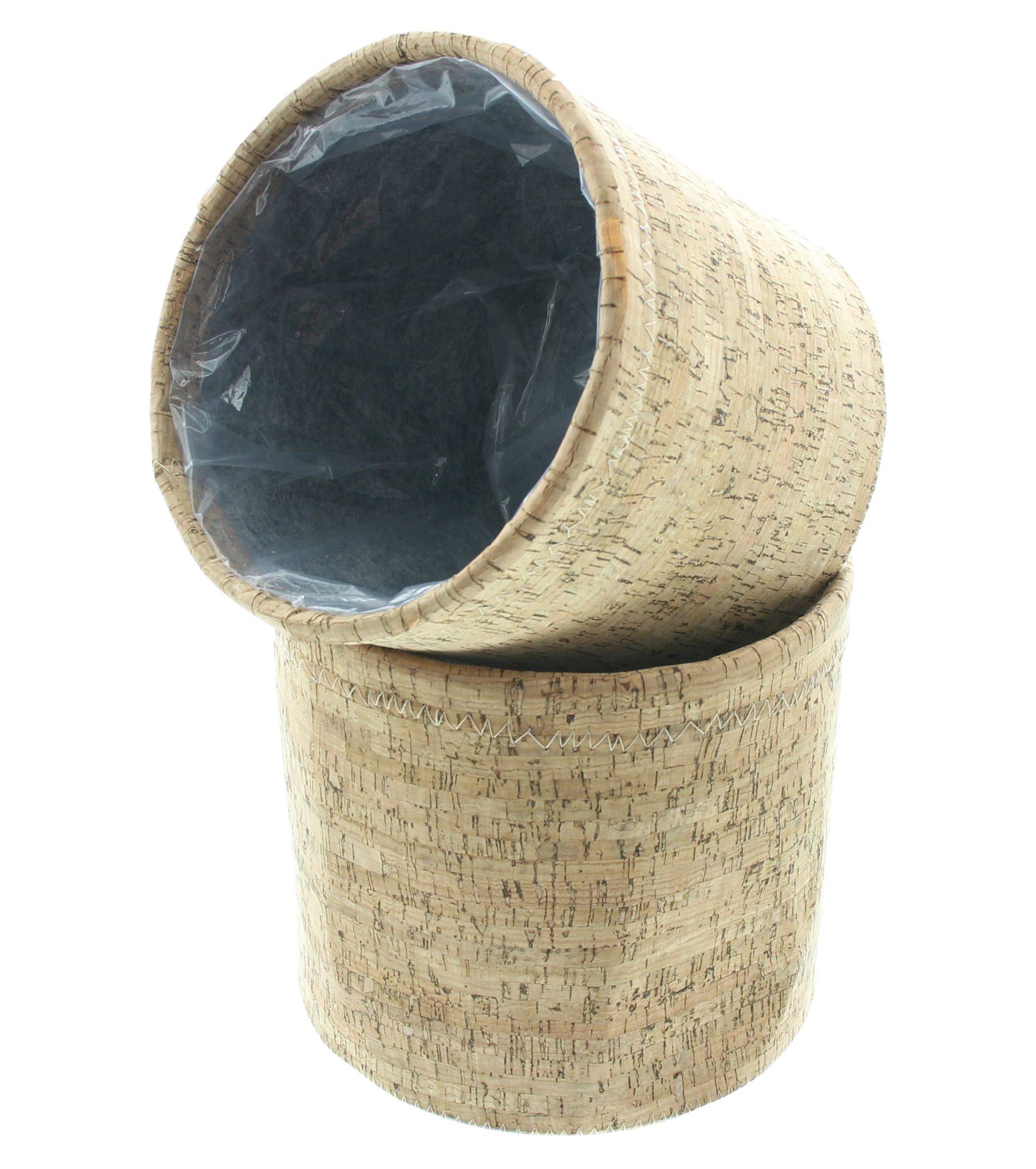 Acheter Lot de 2 cache-pots "liège"  dans la boutique en ligne de Frank Flechtwaren pour Jardinières
