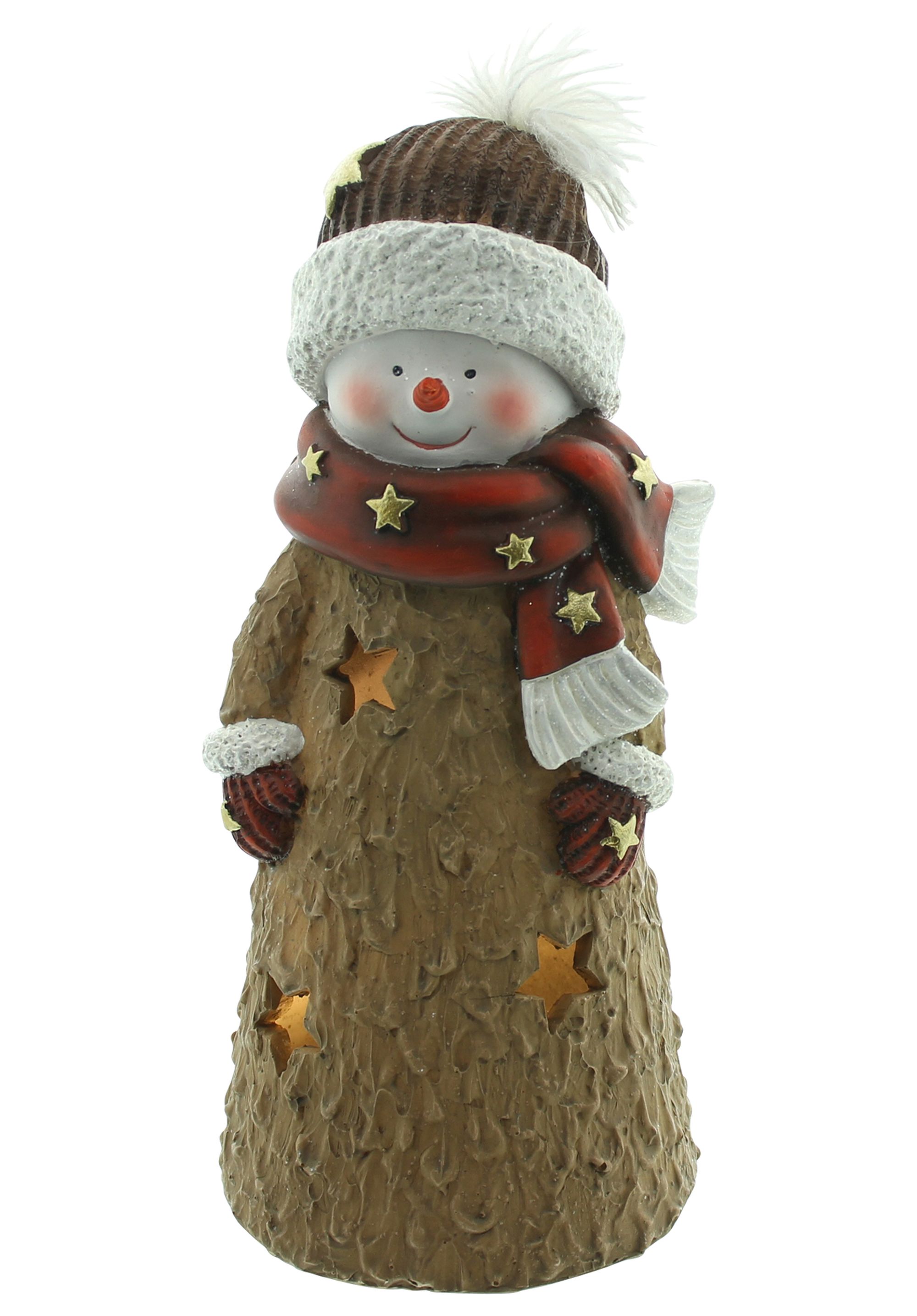 Acheter Bonhomme de neige LED "temps d'hiver"  dans la boutique en ligne de Frank Flechtwaren pour Noël