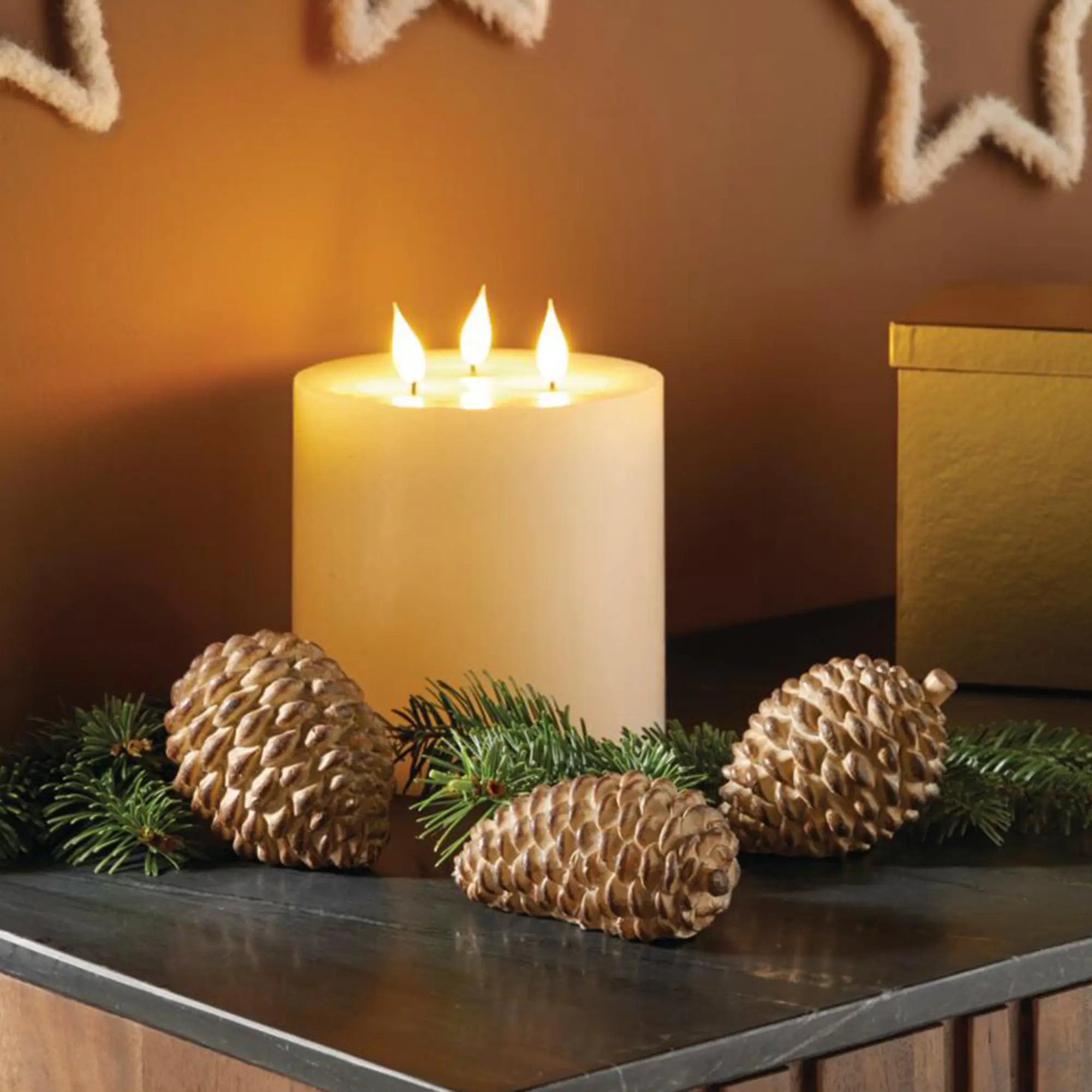 Acheter Pommes de pin décoratives « Natural », lot de 3 dans la boutique en ligne de Frank Flechtwaren