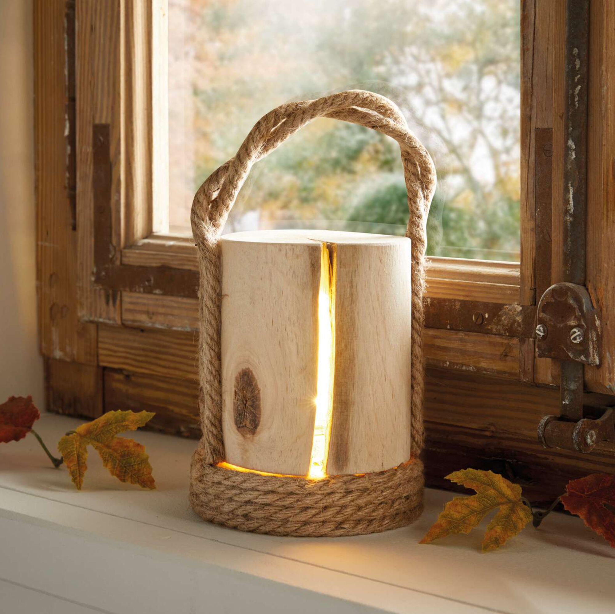 Acheter Lanterne LED "Wood"  dans la boutique en ligne de Frank Flechtwaren