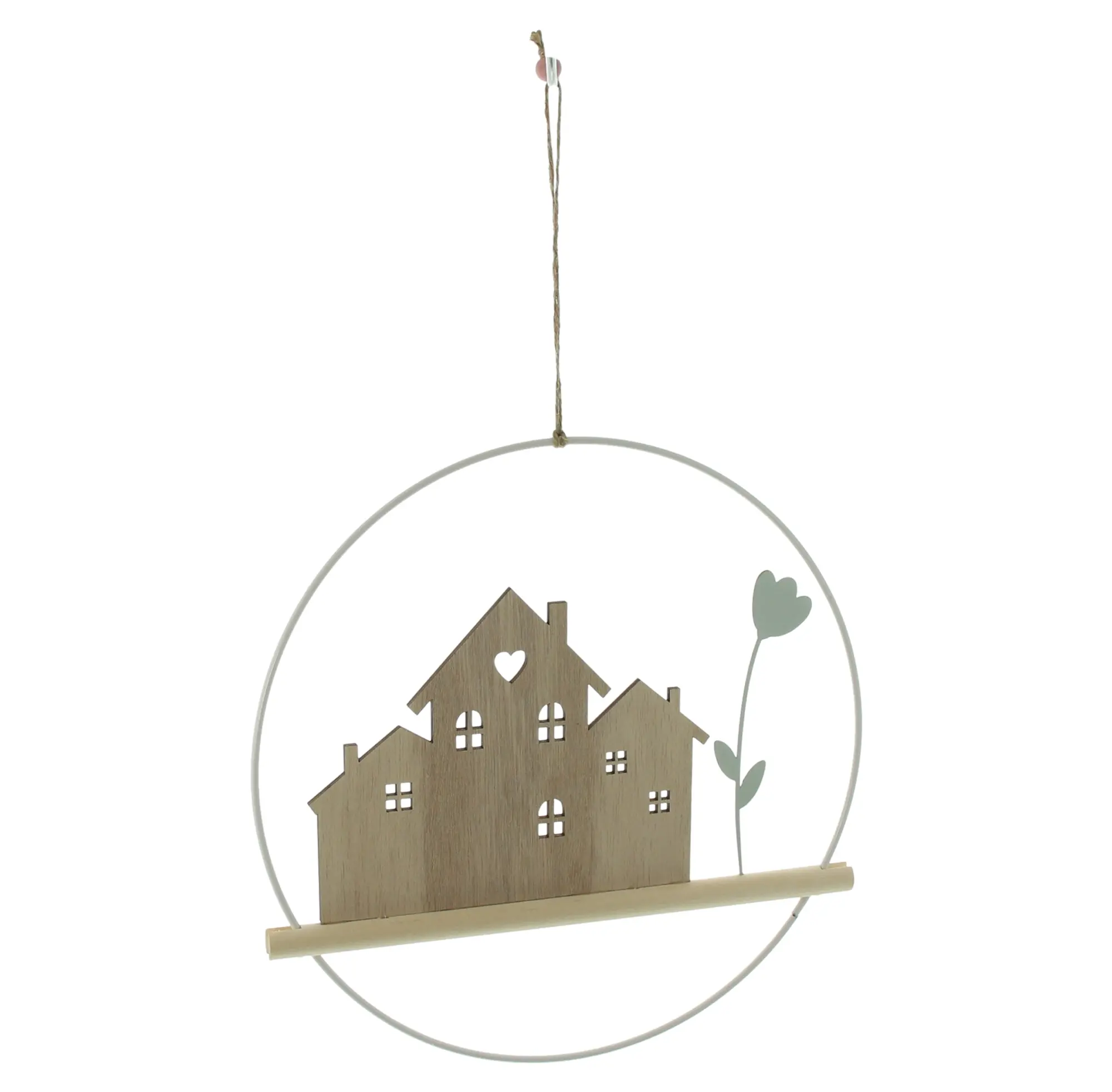 Acheter Anneau décoratif "maisons"  dans la boutique en ligne de Frank Flechtwaren pour Pâques