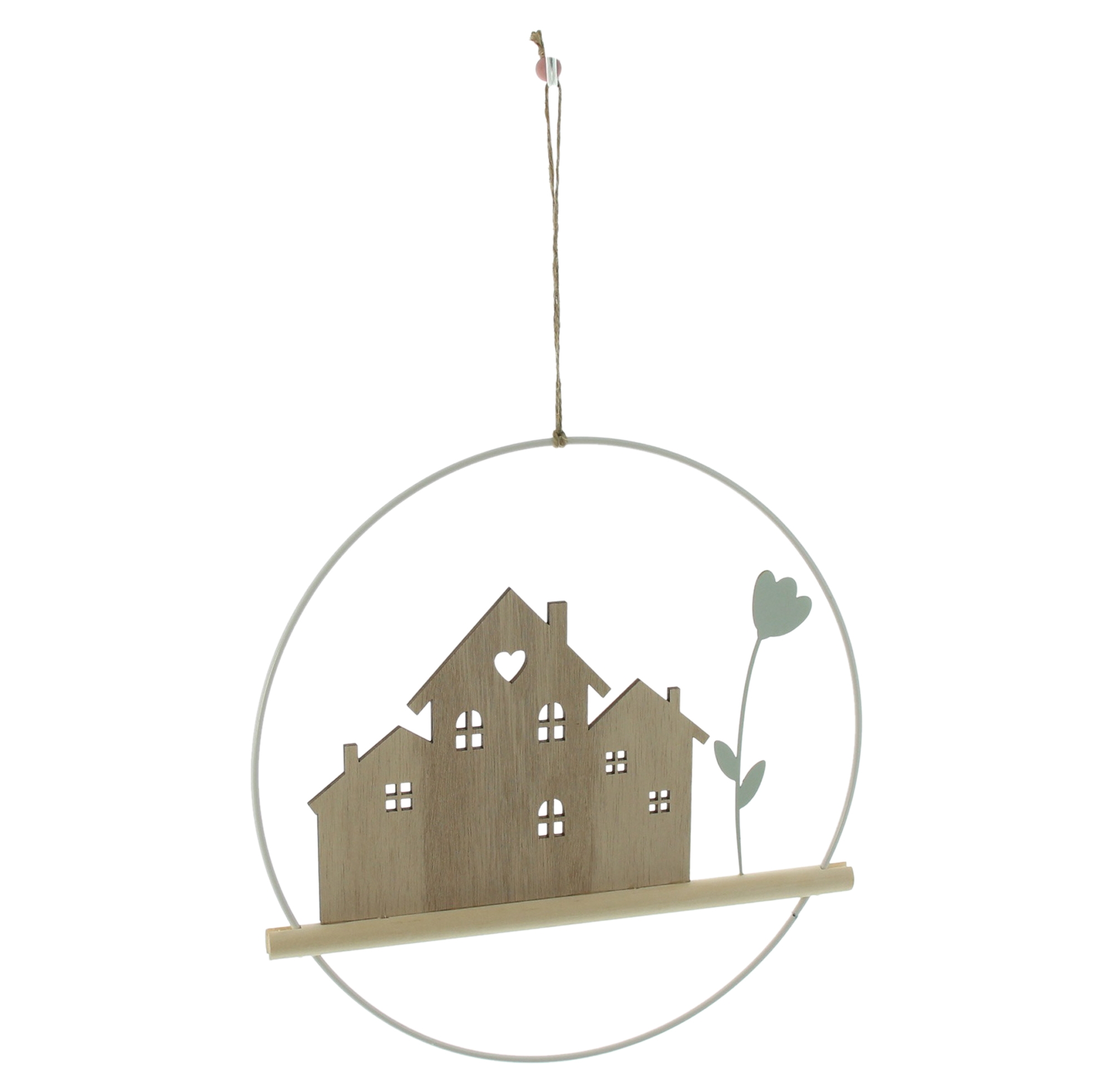 Acheter Anneau décoratif "maisons"  dans la boutique en ligne de Frank Flechtwaren pour Pâques