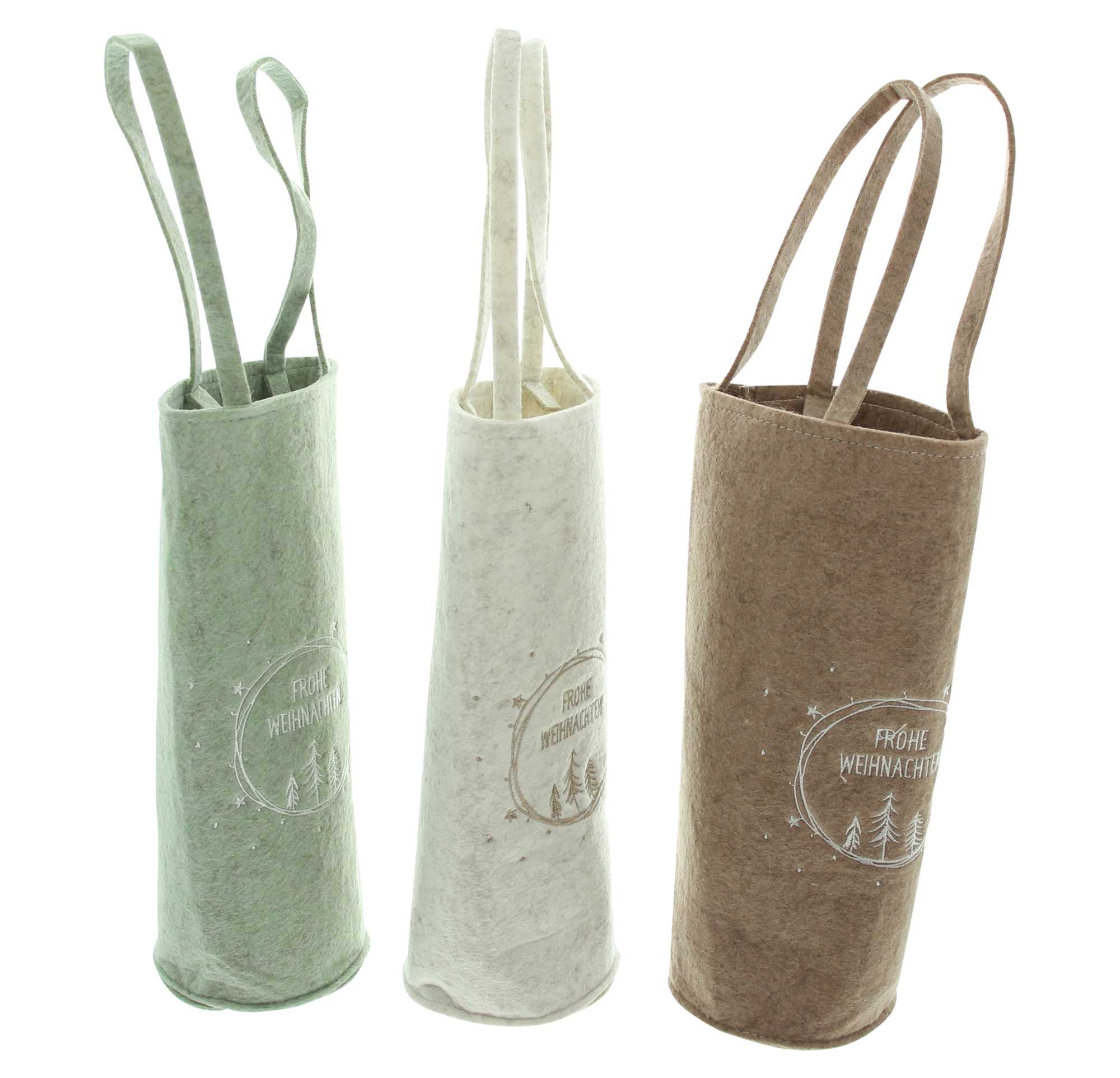 Acheter Lot de 3 sacs cadeaux "Frohe Weihnachten"  dans la boutique en ligne de Frank Flechtwaren pour Sacs et sachets cadeaux