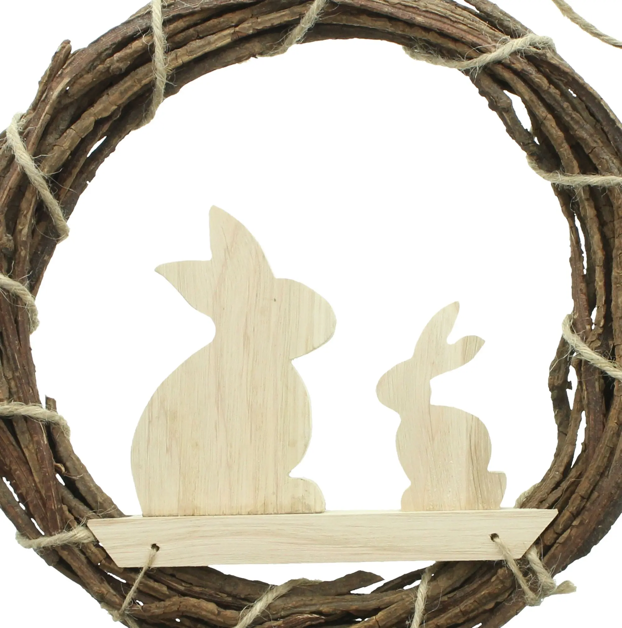 Acheter Couronne "couple de lapins"  dans la boutique en ligne de Frank Flechtwaren pour Décoration de jardin