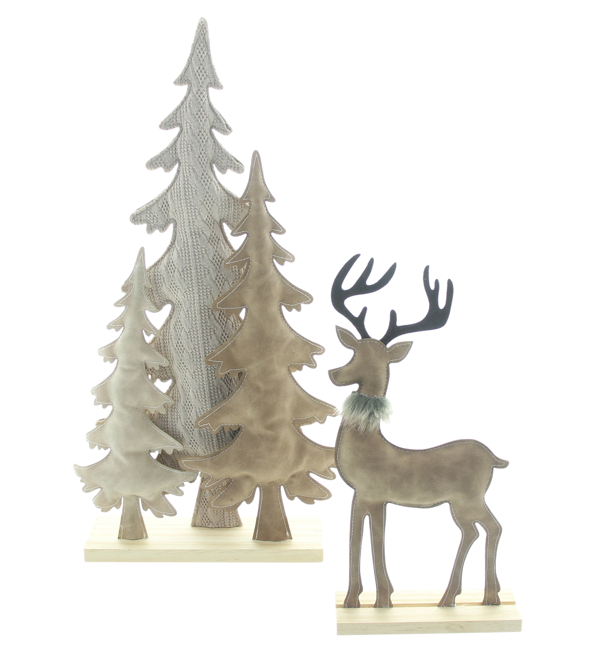 Acheter Lot de 2 décorations de Noël "renne &amp; sapins"  dans la boutique en ligne de Frank Flechtwaren pour Sapins