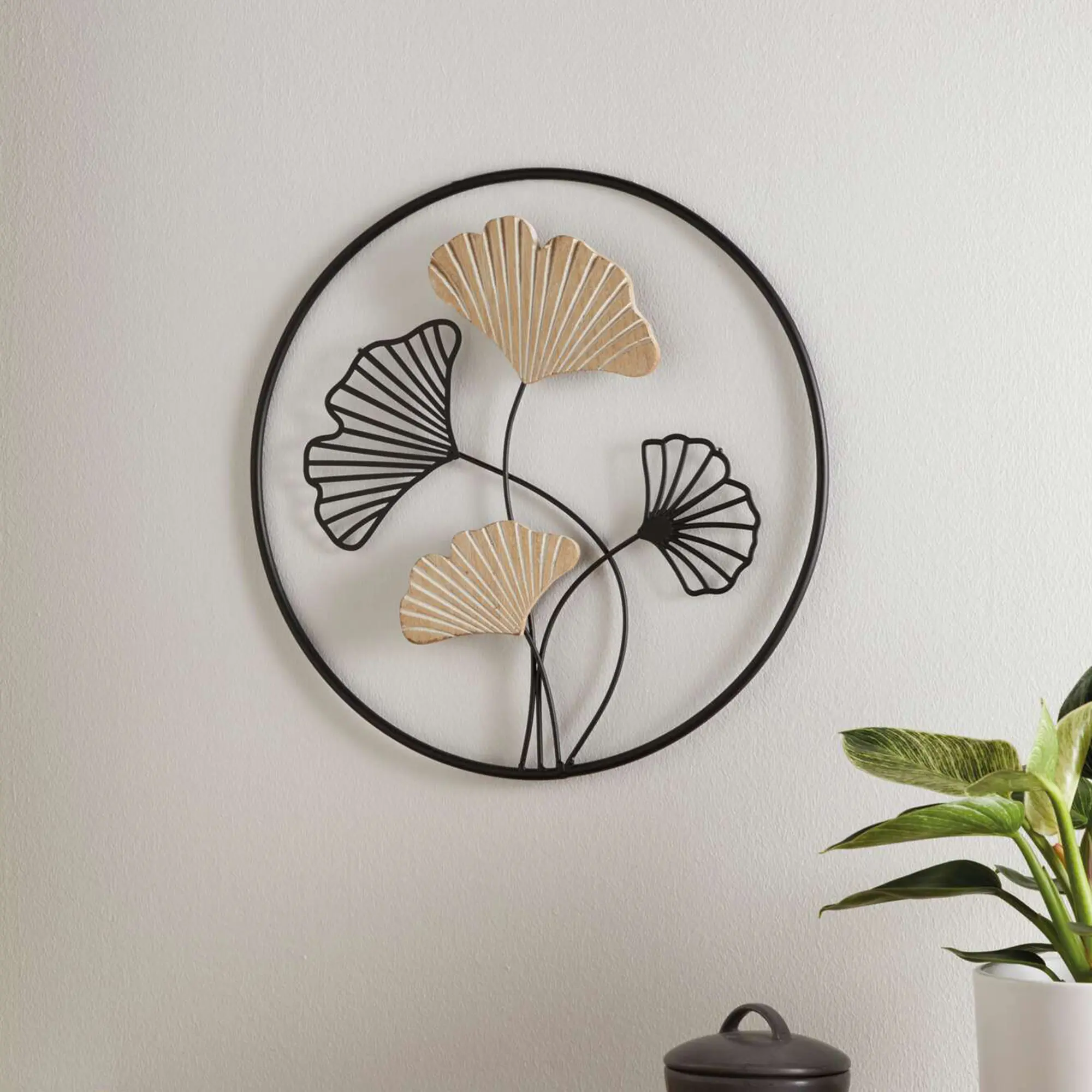 Acheter Décoration murale "ginkgo"  dans la boutique en ligne de Frank Flechtwaren