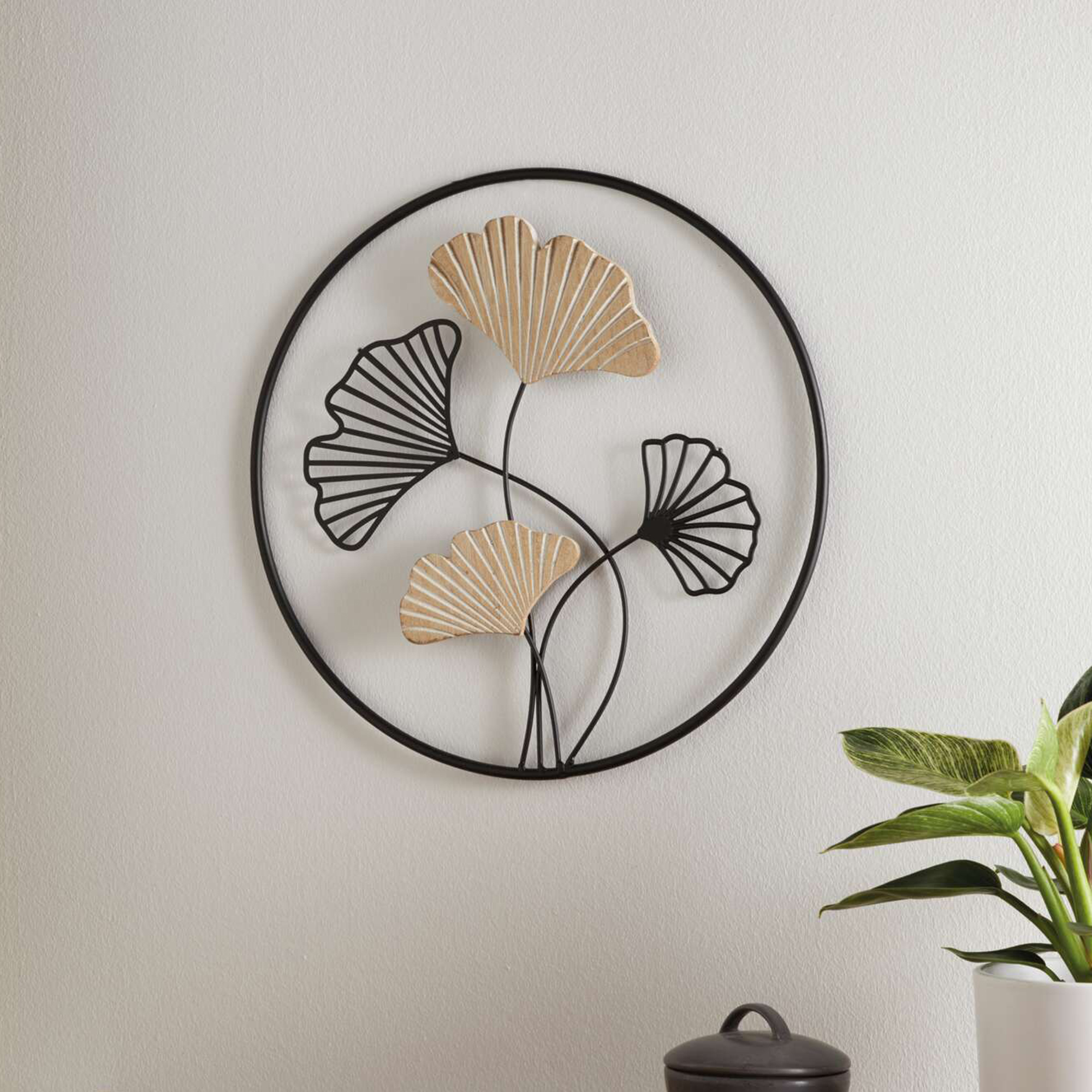 Acheter Décoration murale "ginkgo"  dans la boutique en ligne de Frank Flechtwaren