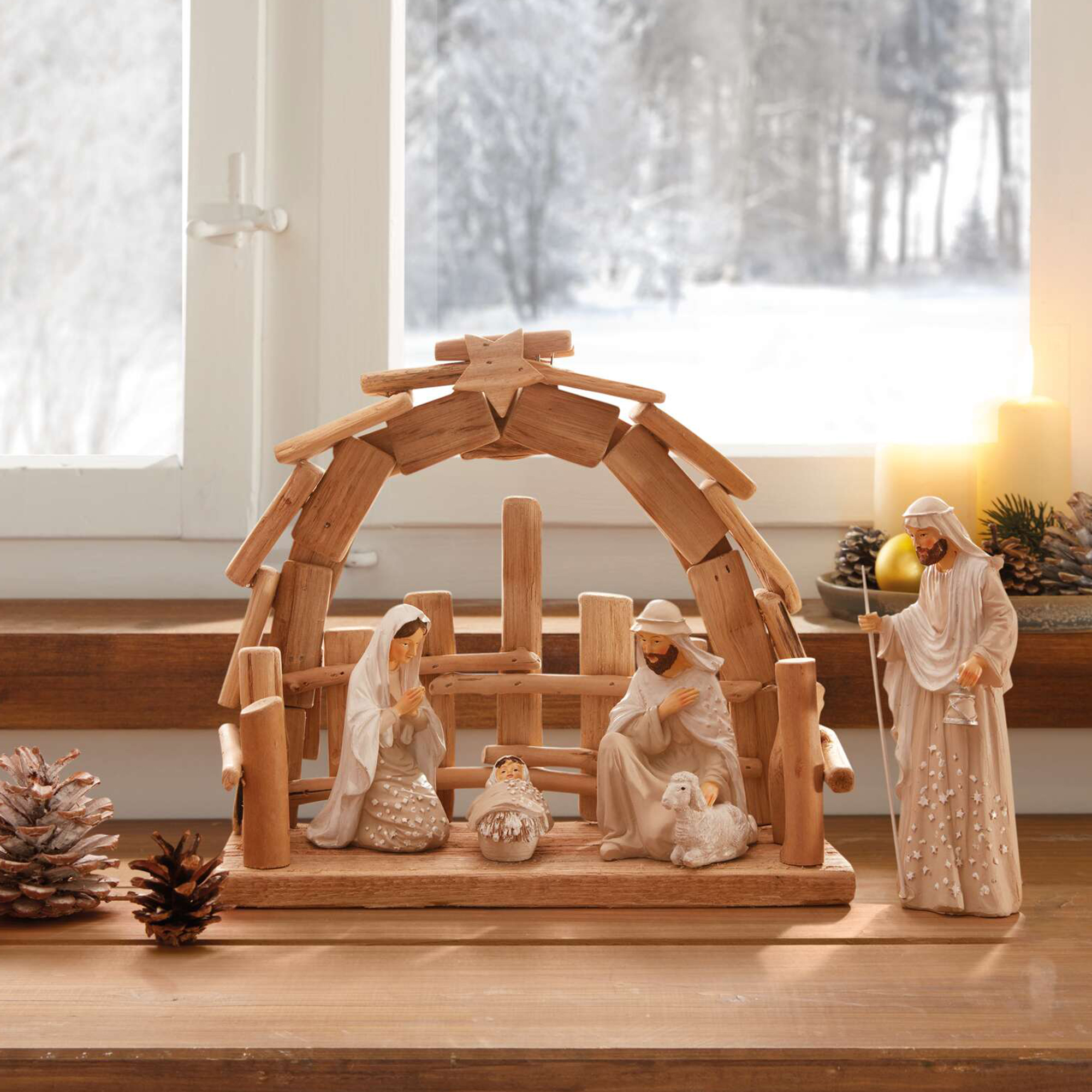 Acheter Crèche "nature"  dans la boutique en ligne de Frank Flechtwaren