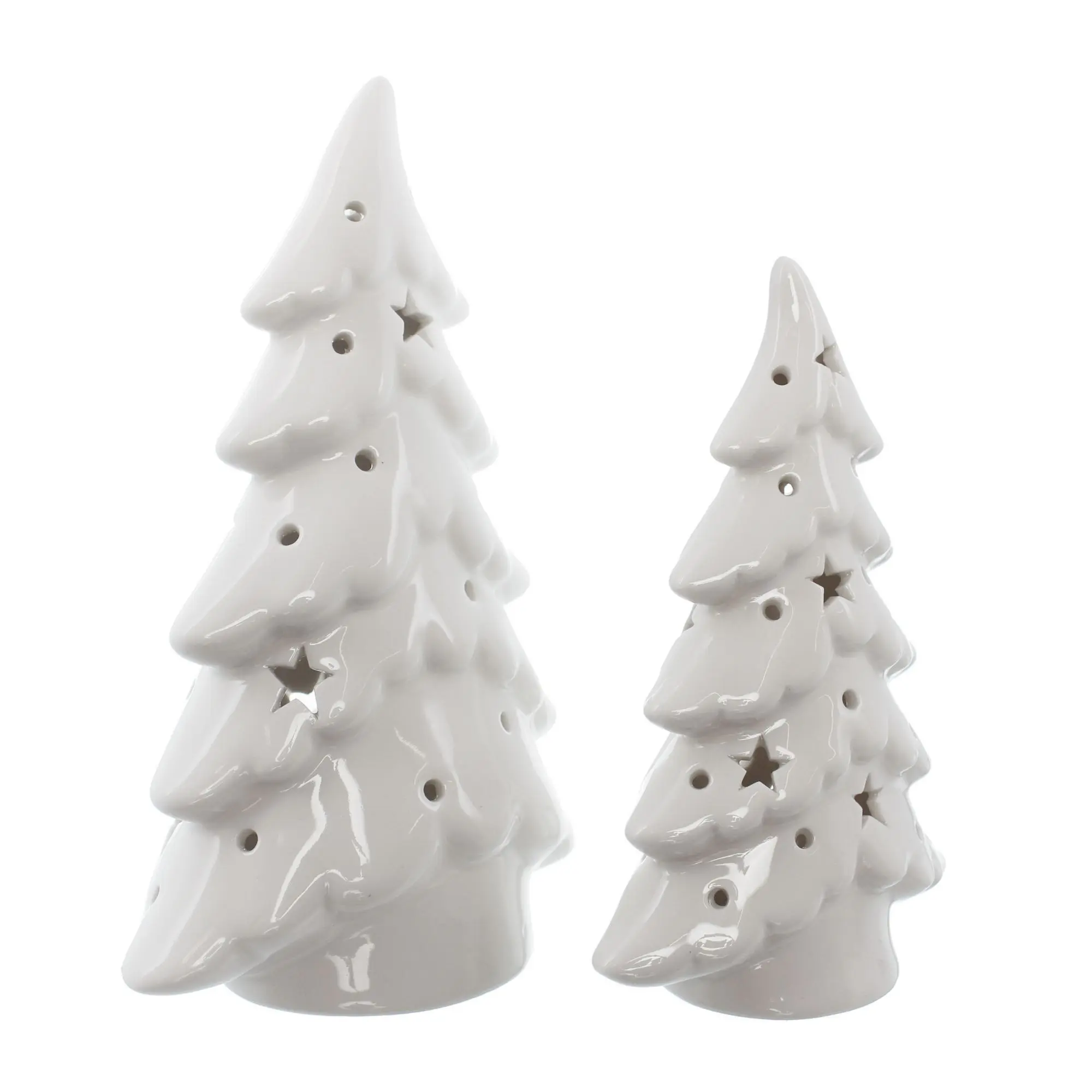 Acheter Lot de 2 Sapins LED "Magie de Noël"  dans la boutique en ligne de Frank Flechtwaren pour Sapins