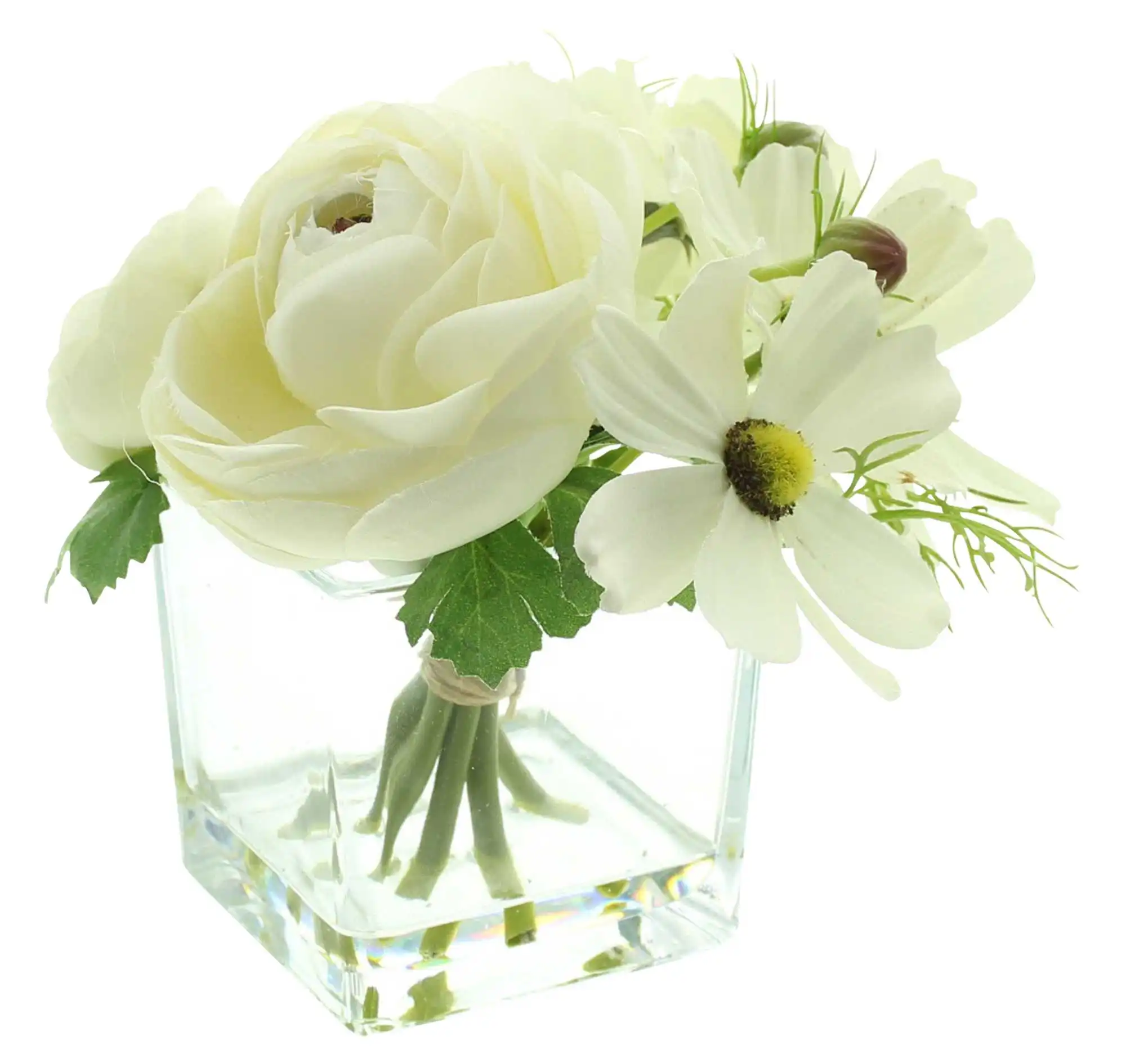 Acheter Vase décoratif "fleurs blanches"  dans la boutique en ligne de Frank Flechtwaren pour Pâques