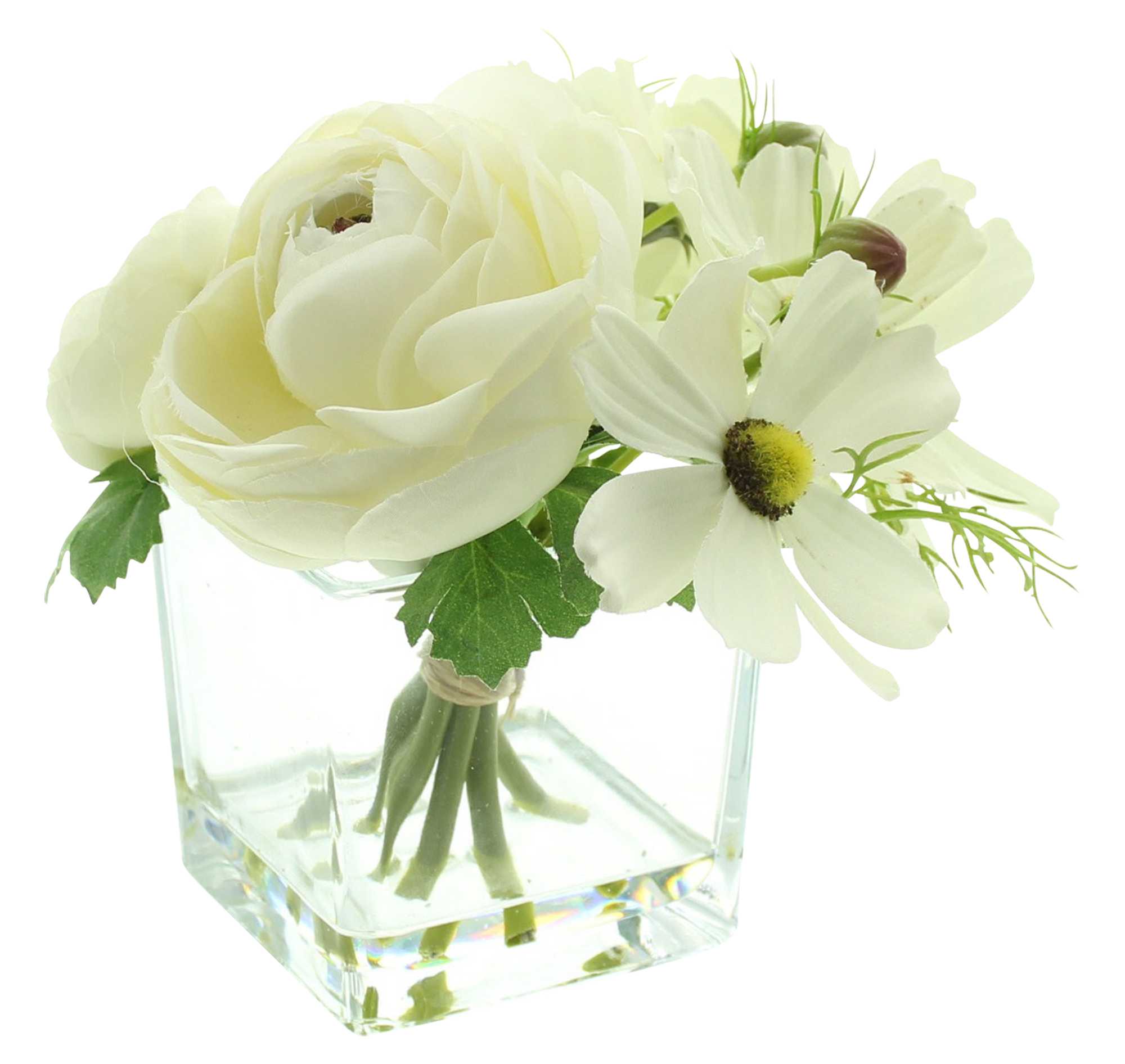 Acheter Vase décoratif "fleurs blanches"  dans la boutique en ligne de Frank Flechtwaren pour Pâques