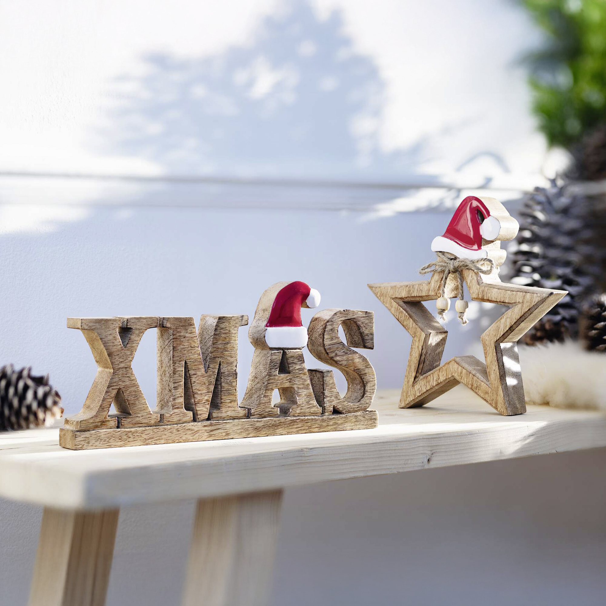 Acheter Lettrage "XMAS" avec bonnet pointu  dans la boutique en ligne de Frank Flechtwaren