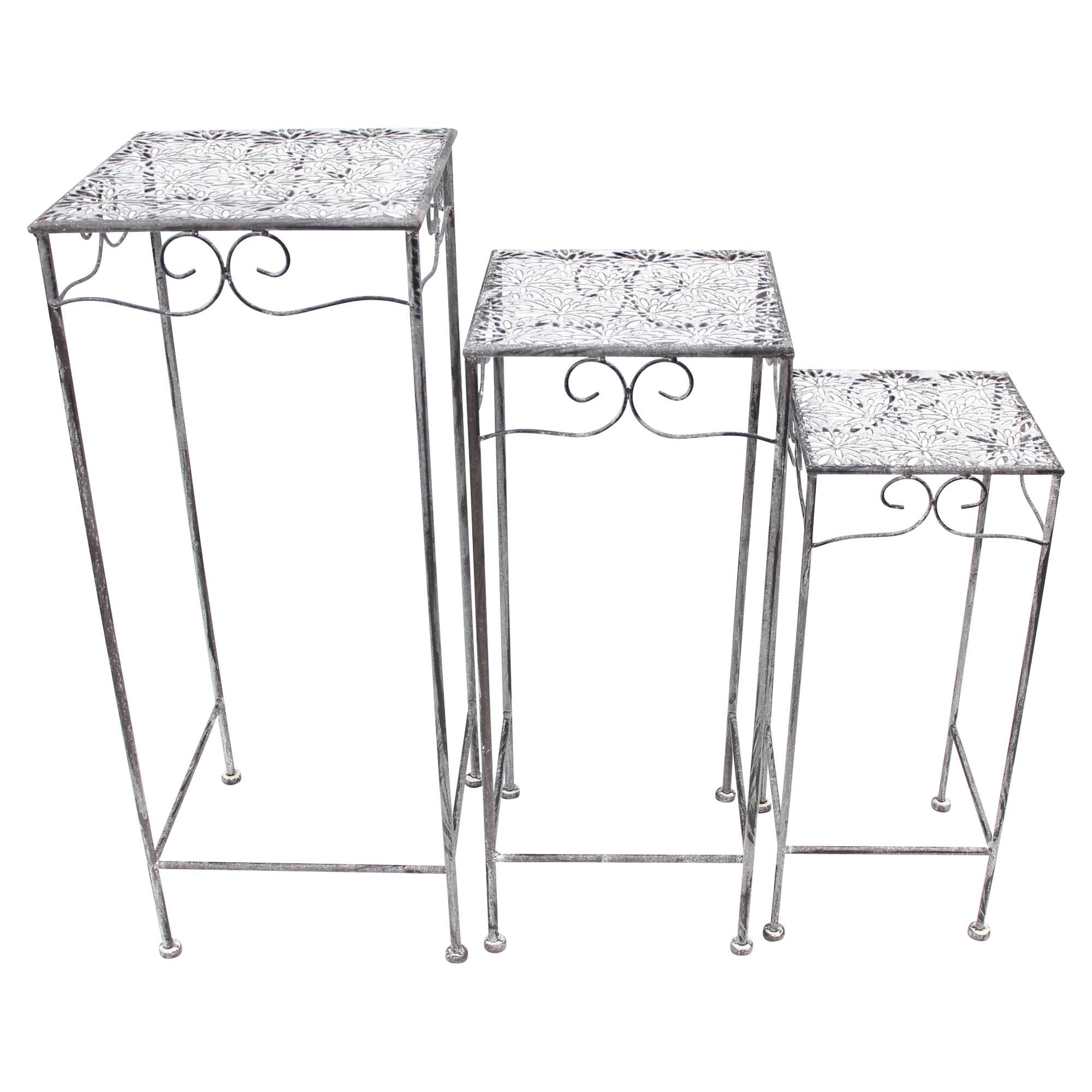 Acheter Lot de 3 tables d'appoint "Flowers" dans la boutique en ligne de Frank Flechtwaren pour Tabourets Acheter Lot de 3 tables d'appoint "Flowers" dans la boutique en ligne de Frank Flechtwaren pour Tabourets