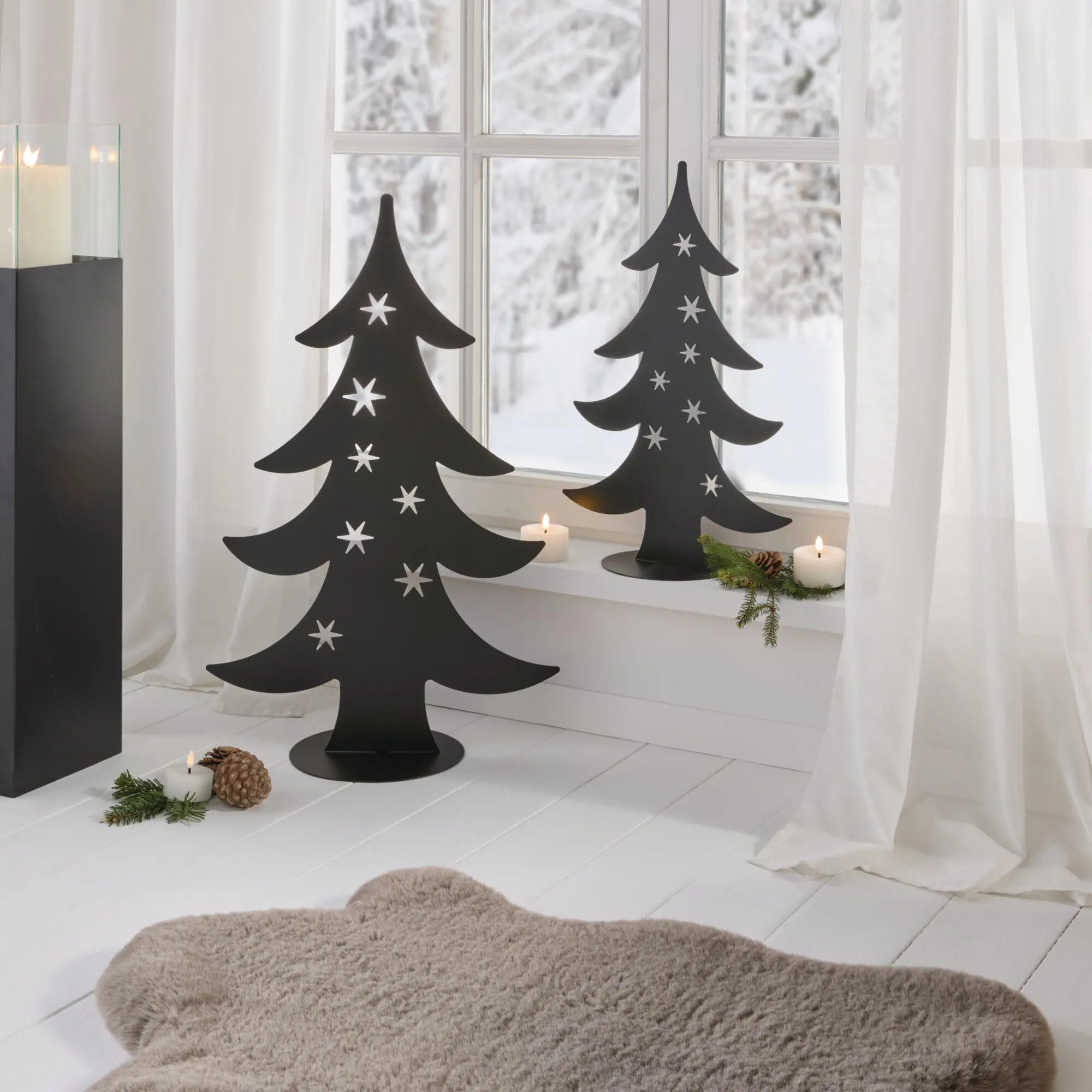 Acheter Sapin décoratif « Étoiles », lot de 2 dans la boutique en ligne de Frank Flechtwaren