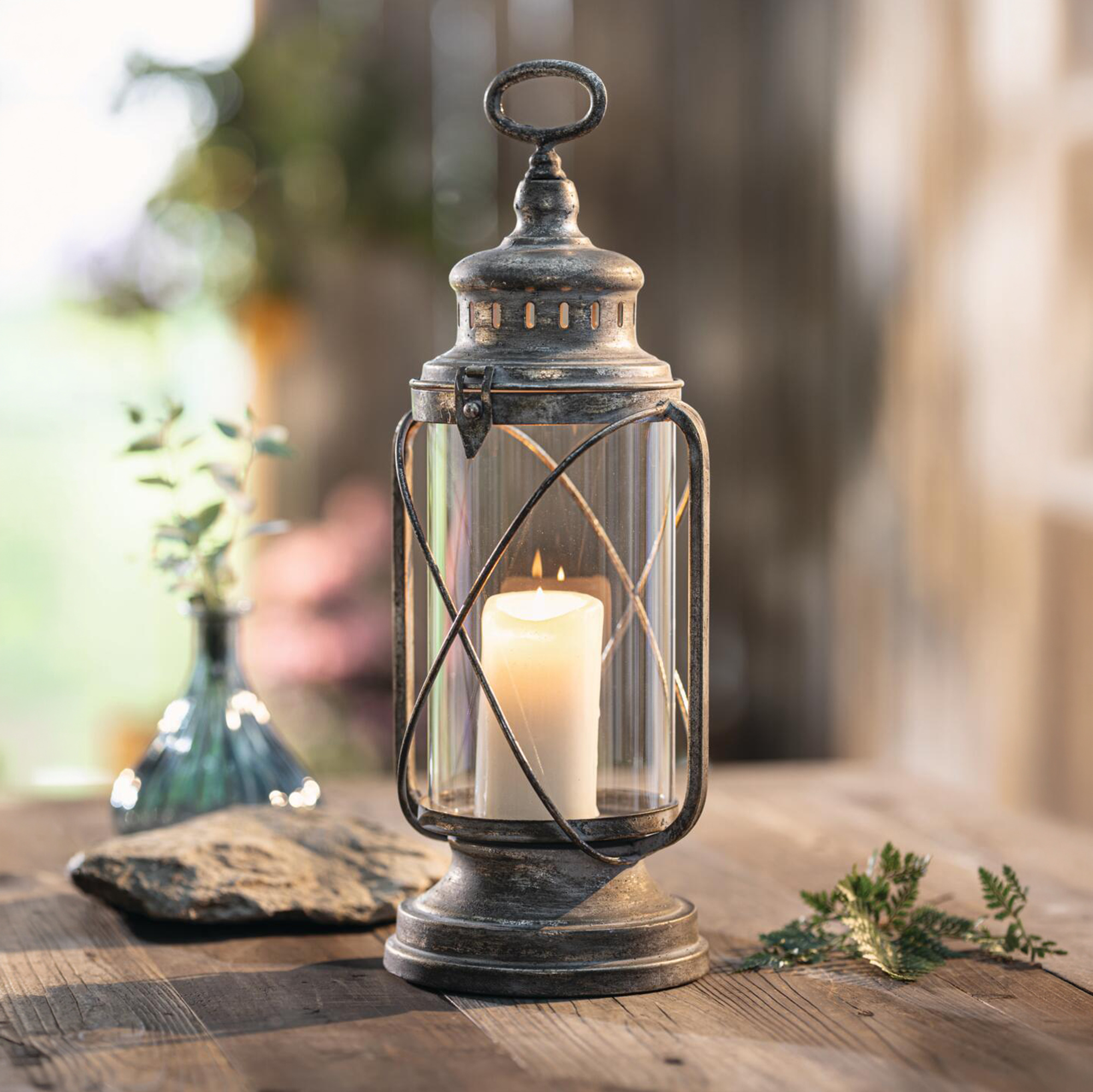 Acheter Lanterne "gold-retro"  dans la boutique en ligne de Frank Flechtwaren pour Nouvel arrivage