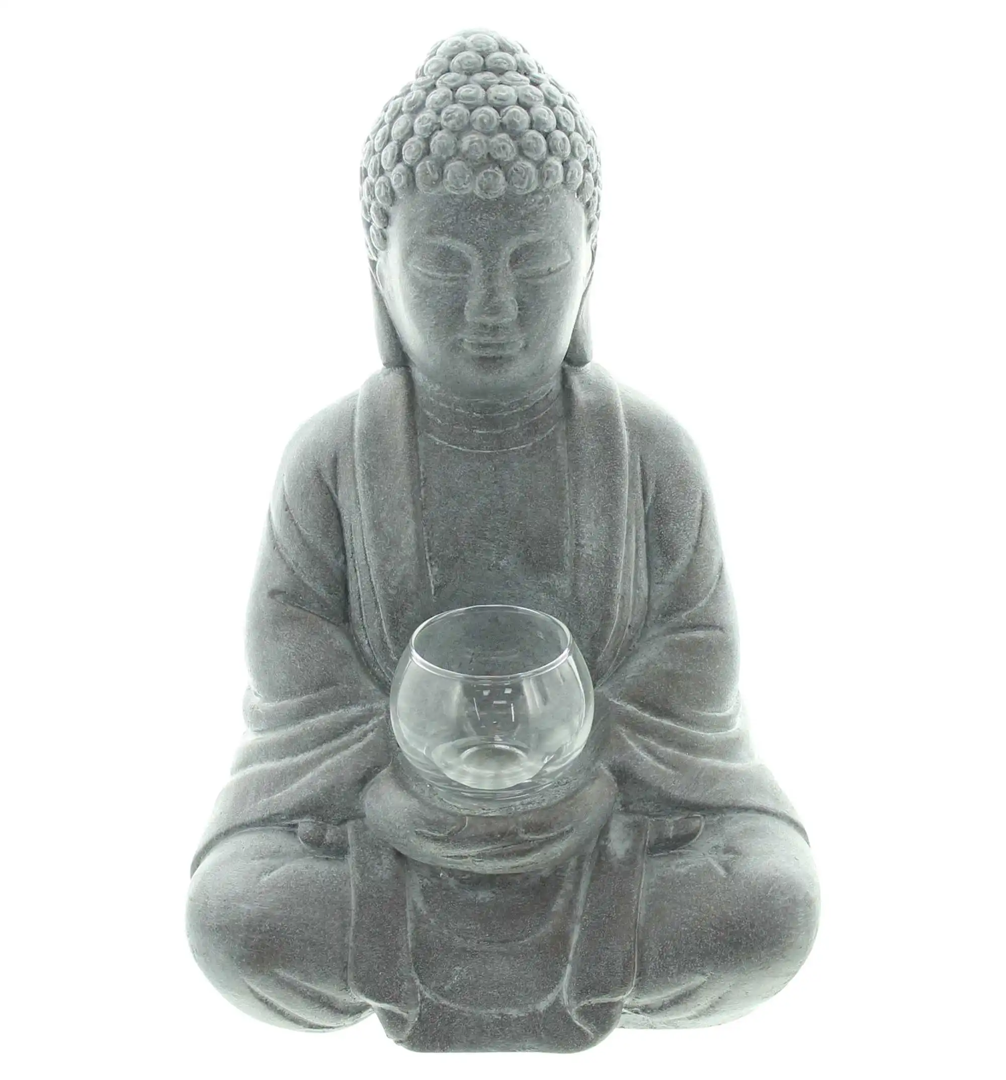 Acheter Bouddha "Illumination"  dans la boutique en ligne de Frank Flechtwaren pour Figurines de jardin
