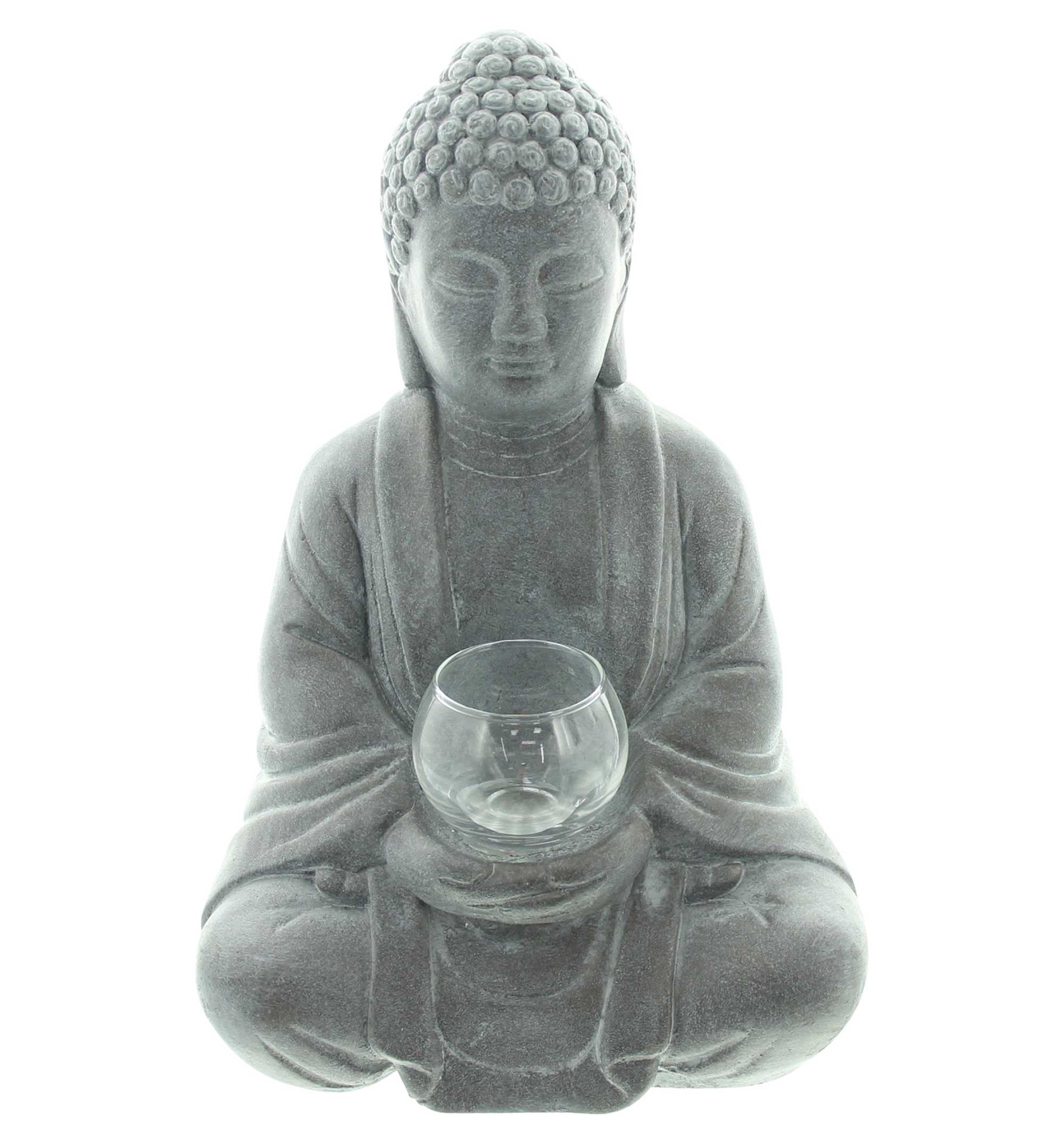 Acheter Bouddha "Illumination"  dans la boutique en ligne de Frank Flechtwaren pour Figurines de jardin