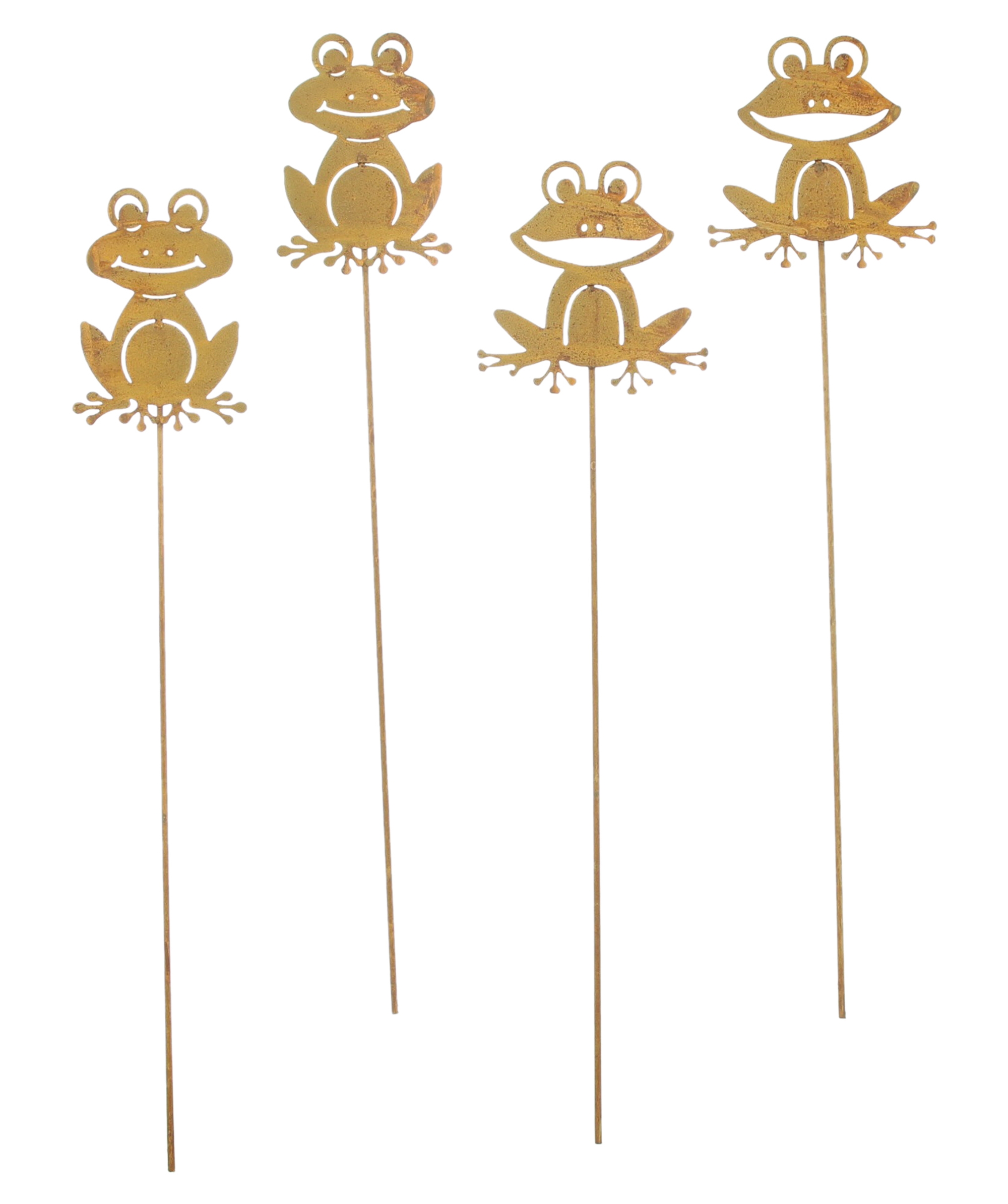 Acheter Lot de 4 pics de jardin "grenouille"  dans la boutique en ligne de Frank Flechtwaren pour Pics de jardin