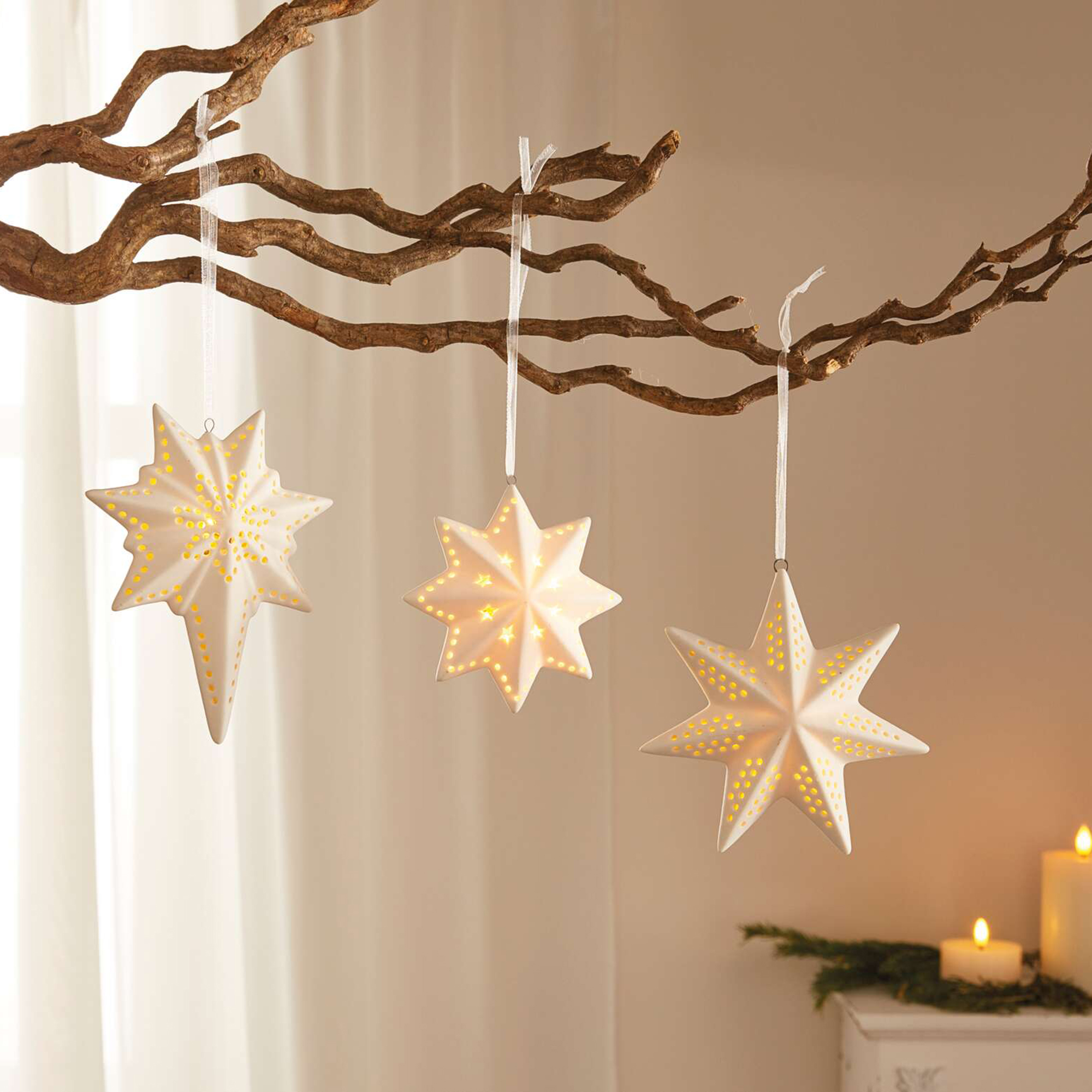 Acheter Lot de 3 suspensions "White"  dans la boutique en ligne de Frank Flechtwaren