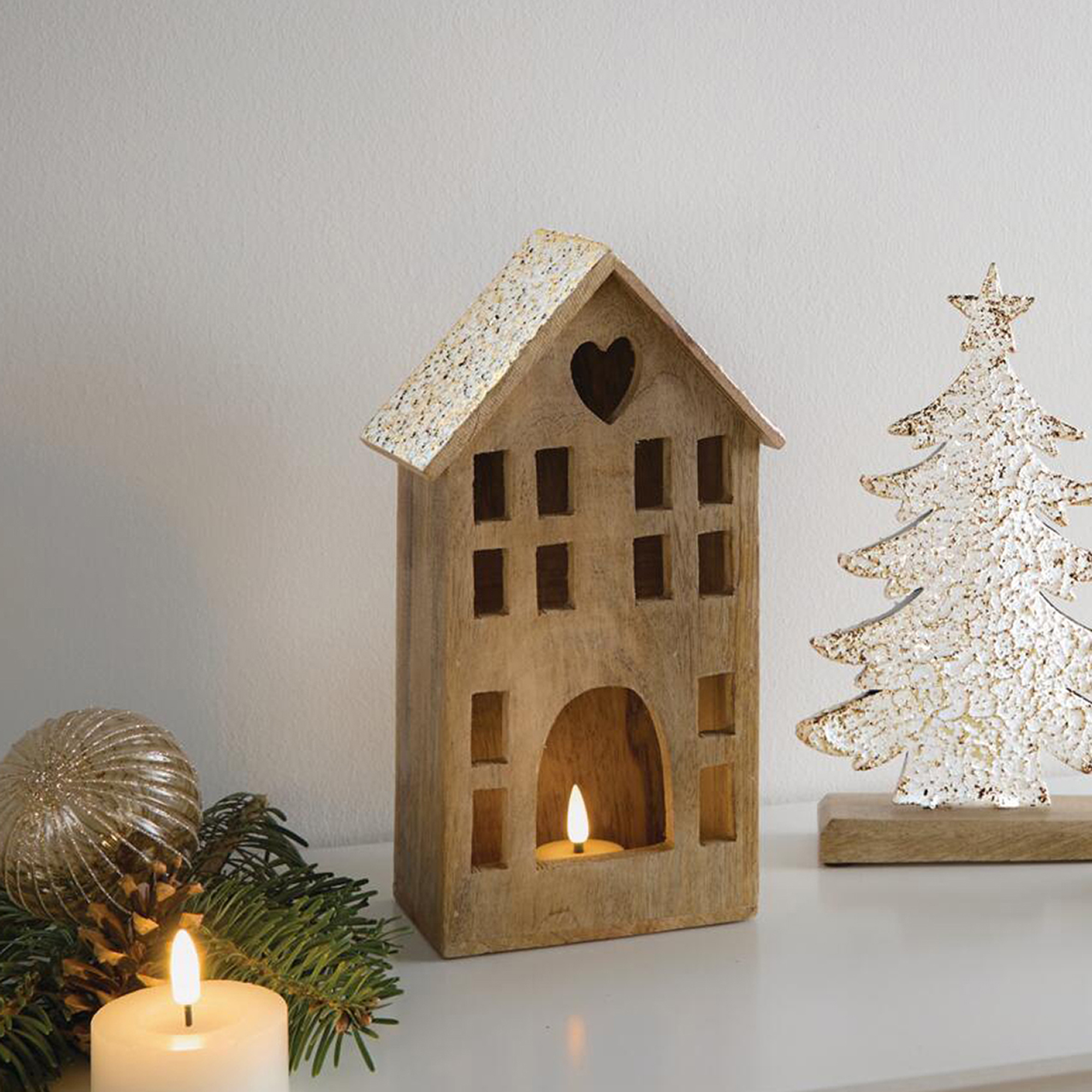 Acheter Maisonnette décorative « Snowy »  dans la boutique en ligne de Frank Flechtwaren pour Maisons décoratives