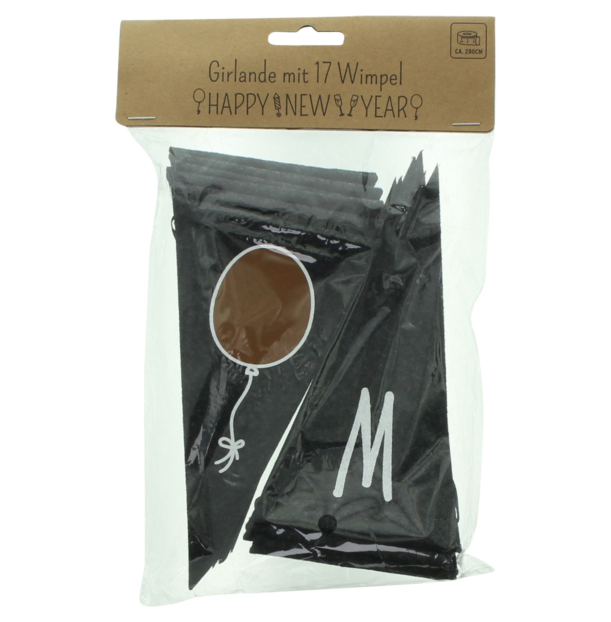 Acheter Guirlande en feutre « Happy New Year »  dans la boutique en ligne de Frank Flechtwaren pour Décorations murales